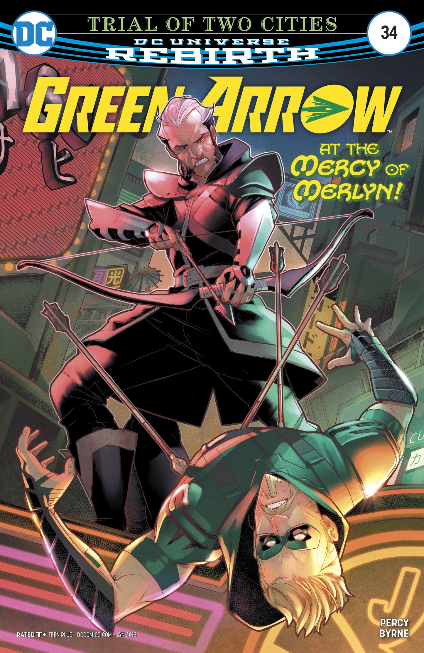 GREEN ARROW #34 COVER