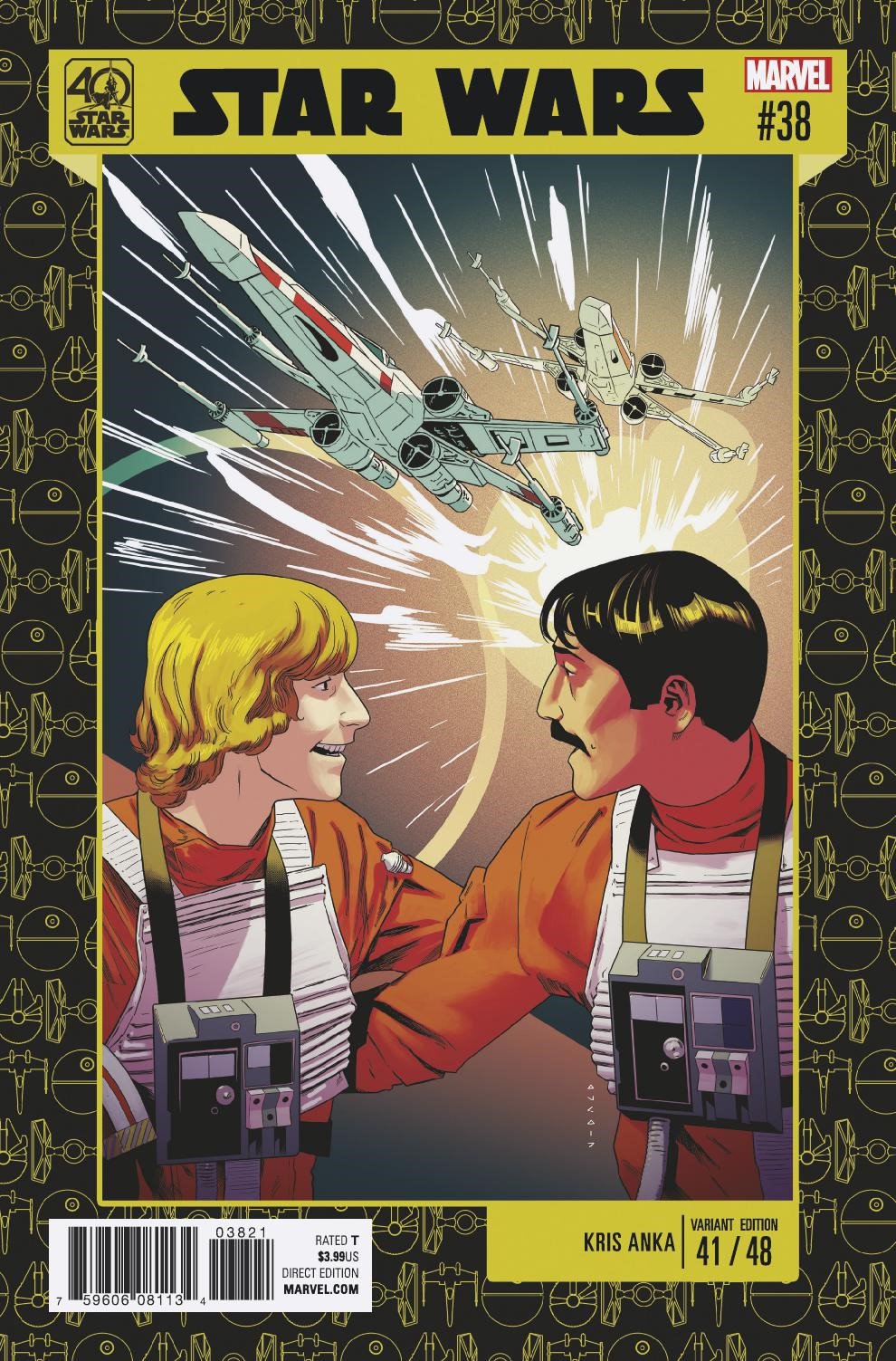 STAR WARS #38 ANKA 40TH ANNIV VAR COVER