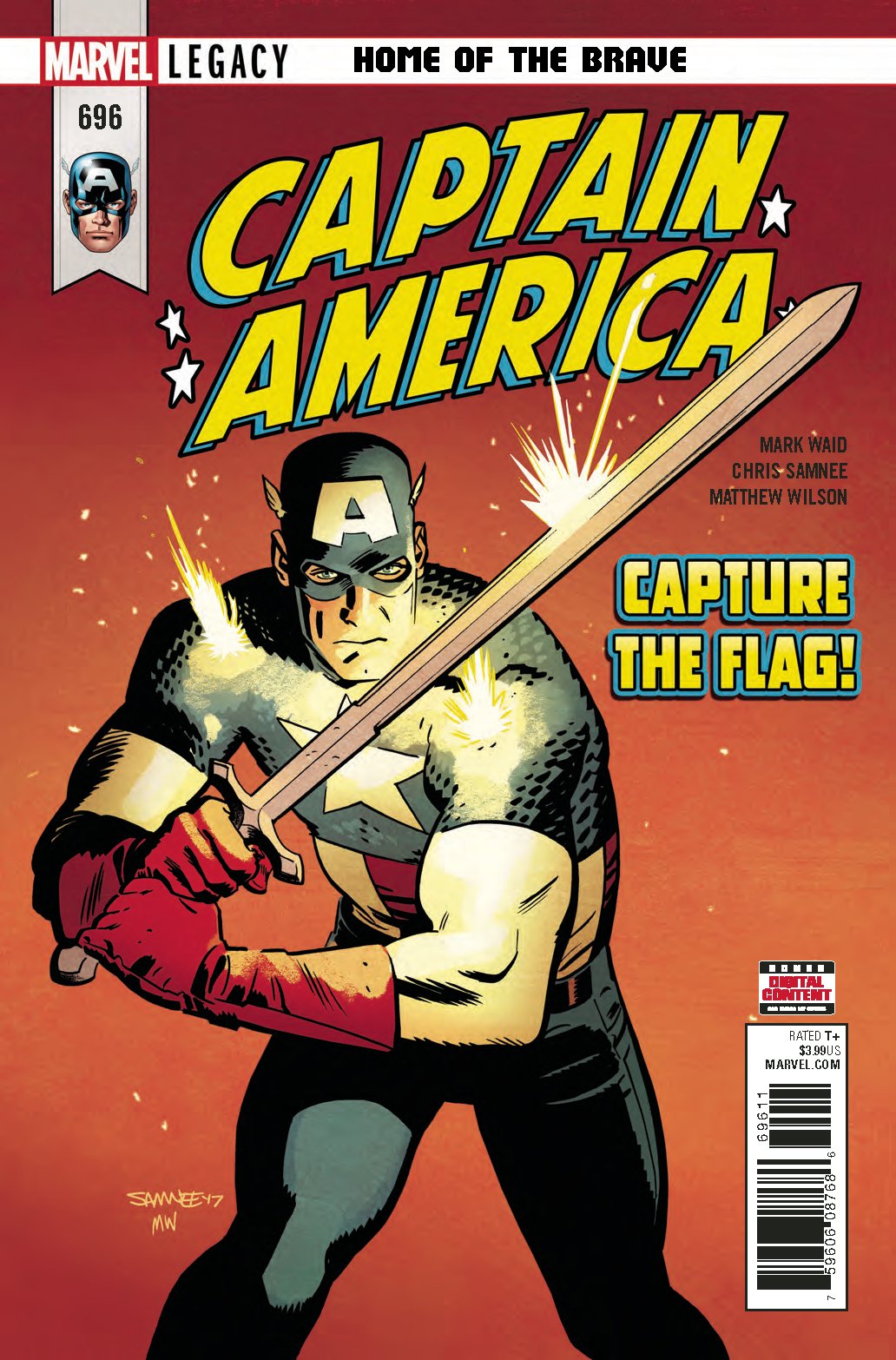 CAPTAIN AMERICA #696 LEG COVER