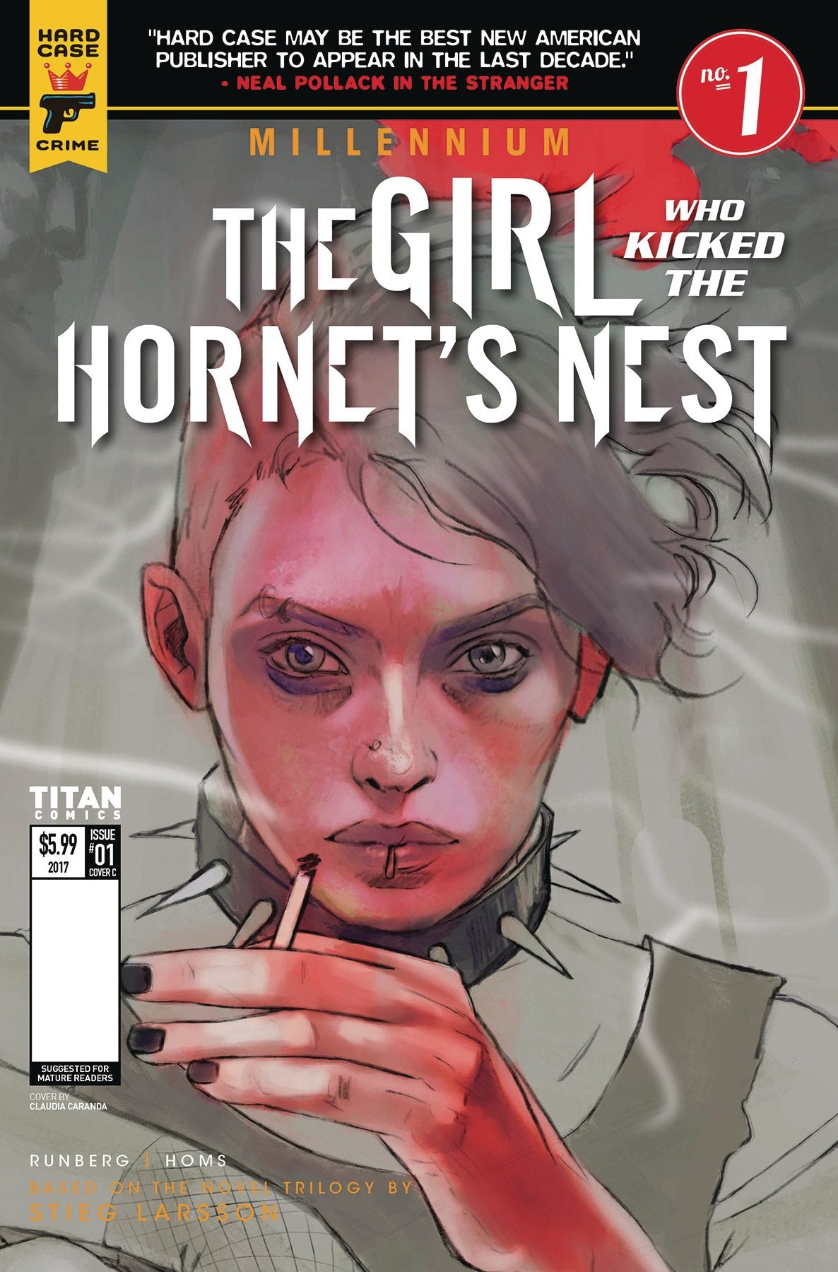 MILLENNIUM GIRL WHO KICKED THE HORNETS NEST #1 CVR C CARANFA COVER