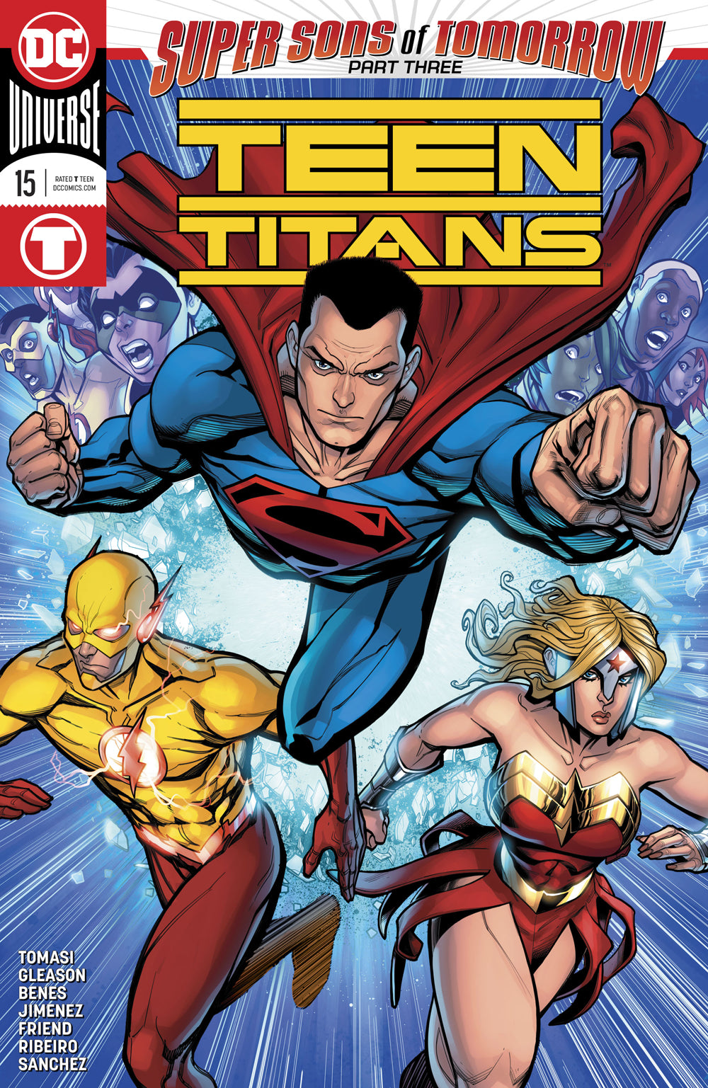TEEN TITANS #15 VAR ED (SONS OF TOMORROW) COVER