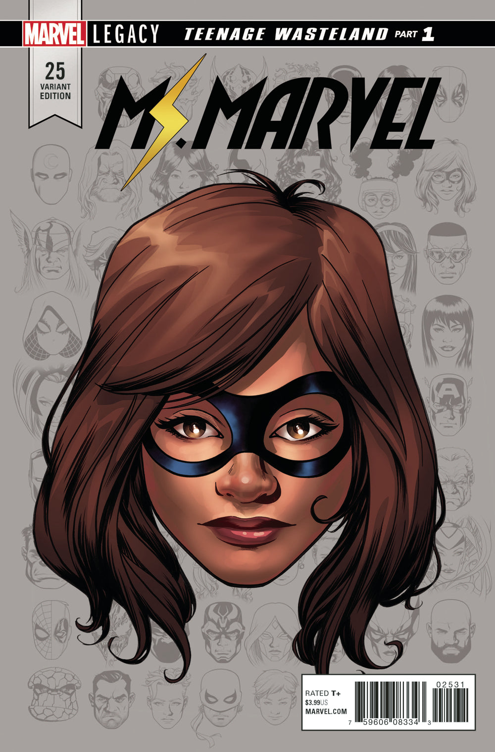 MS MARVEL #25 MCKONE LEGACY HEADSHOT VAR LEG COVER
