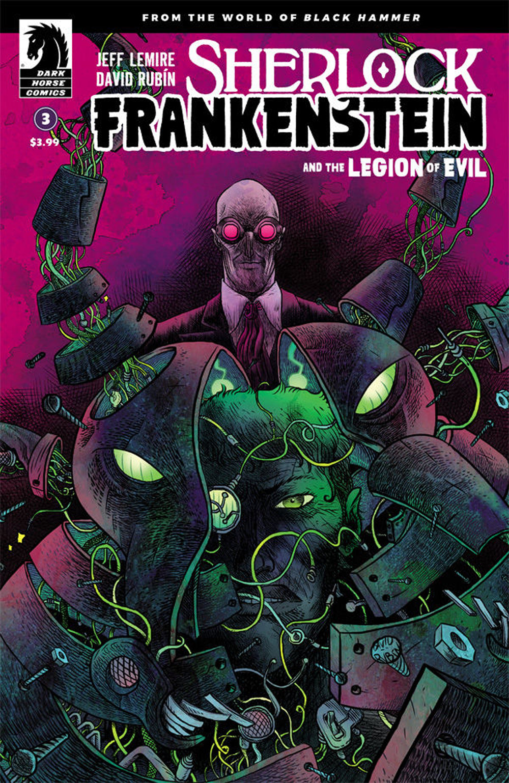 SHERLOCK FRANKENSTEIN & LEGION OF EVIL #3 (OF 4) COVER