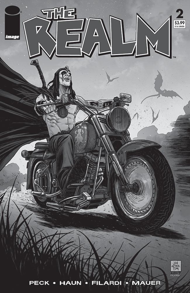 REALM #2 CVR D B&W WALKING DEAD #15 TRIBUTE VAR (MR) COVER