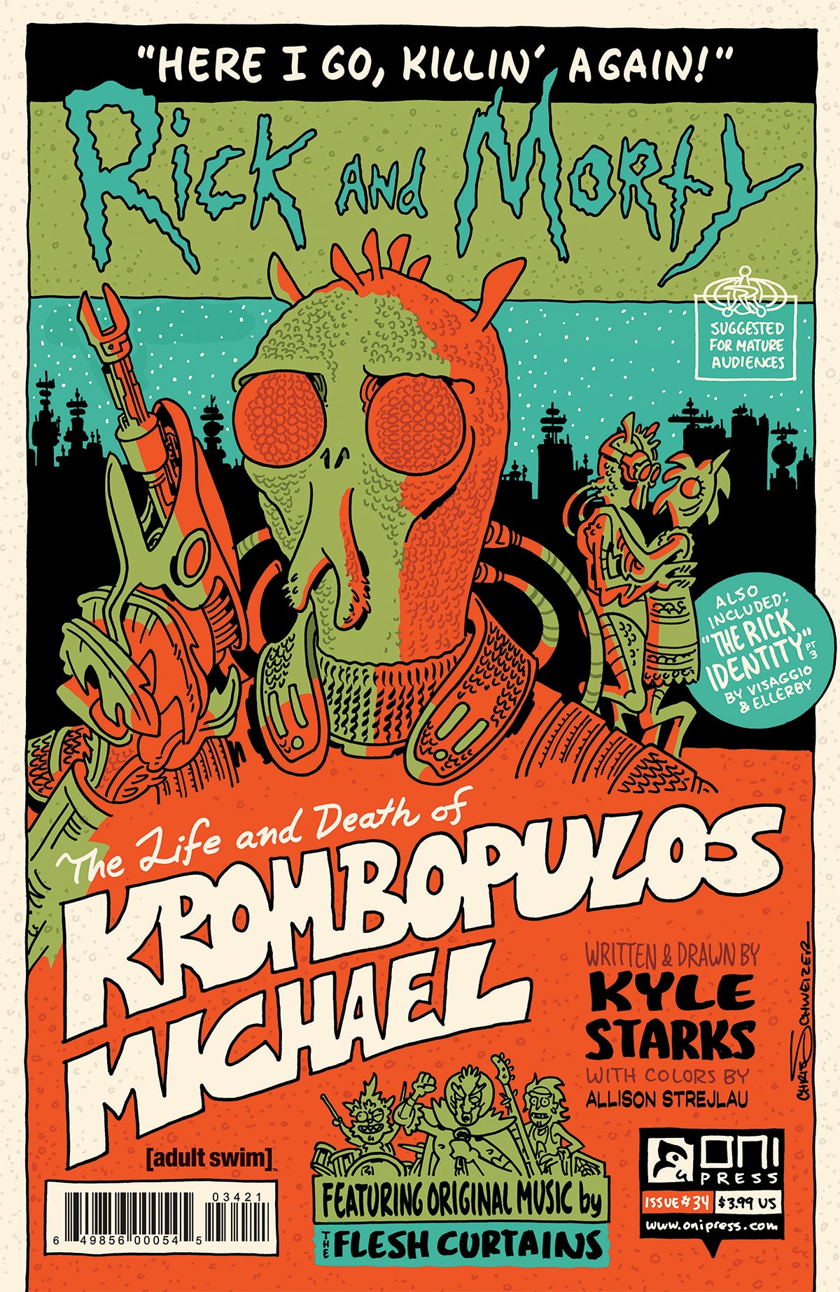 RICK & MORTY #34 INCV VAR SCHWEIZER COVER