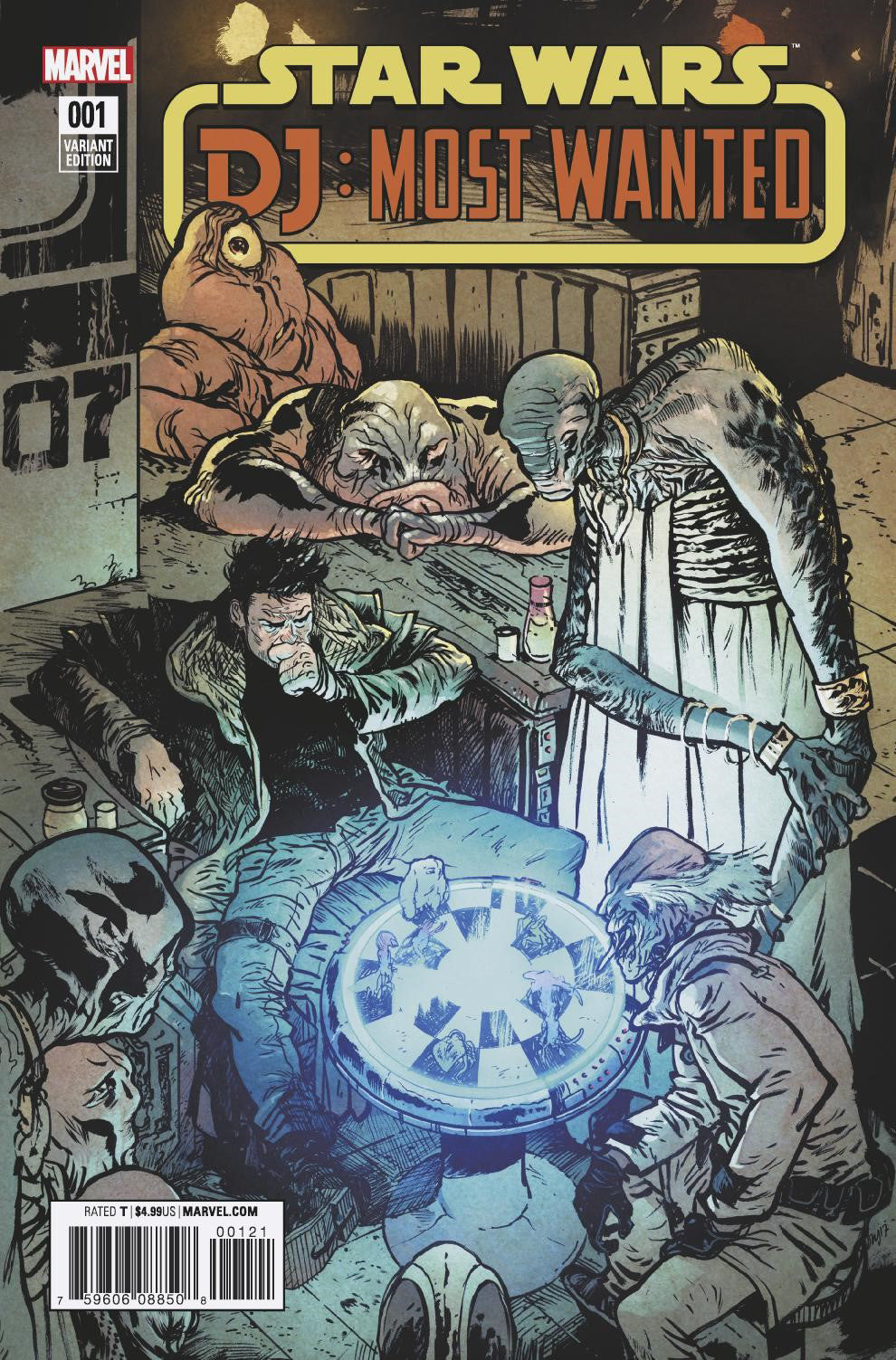 STAR WARS LAST JEDI DJ #1 JOHNSON VAR COVER