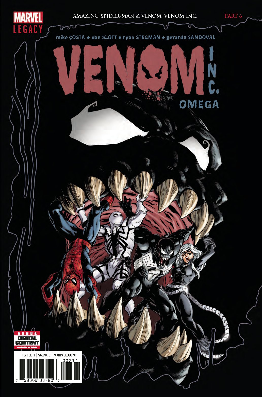 AMAZING SPIDER-MAN VENOM INC OMEGA #1 LEG COVER