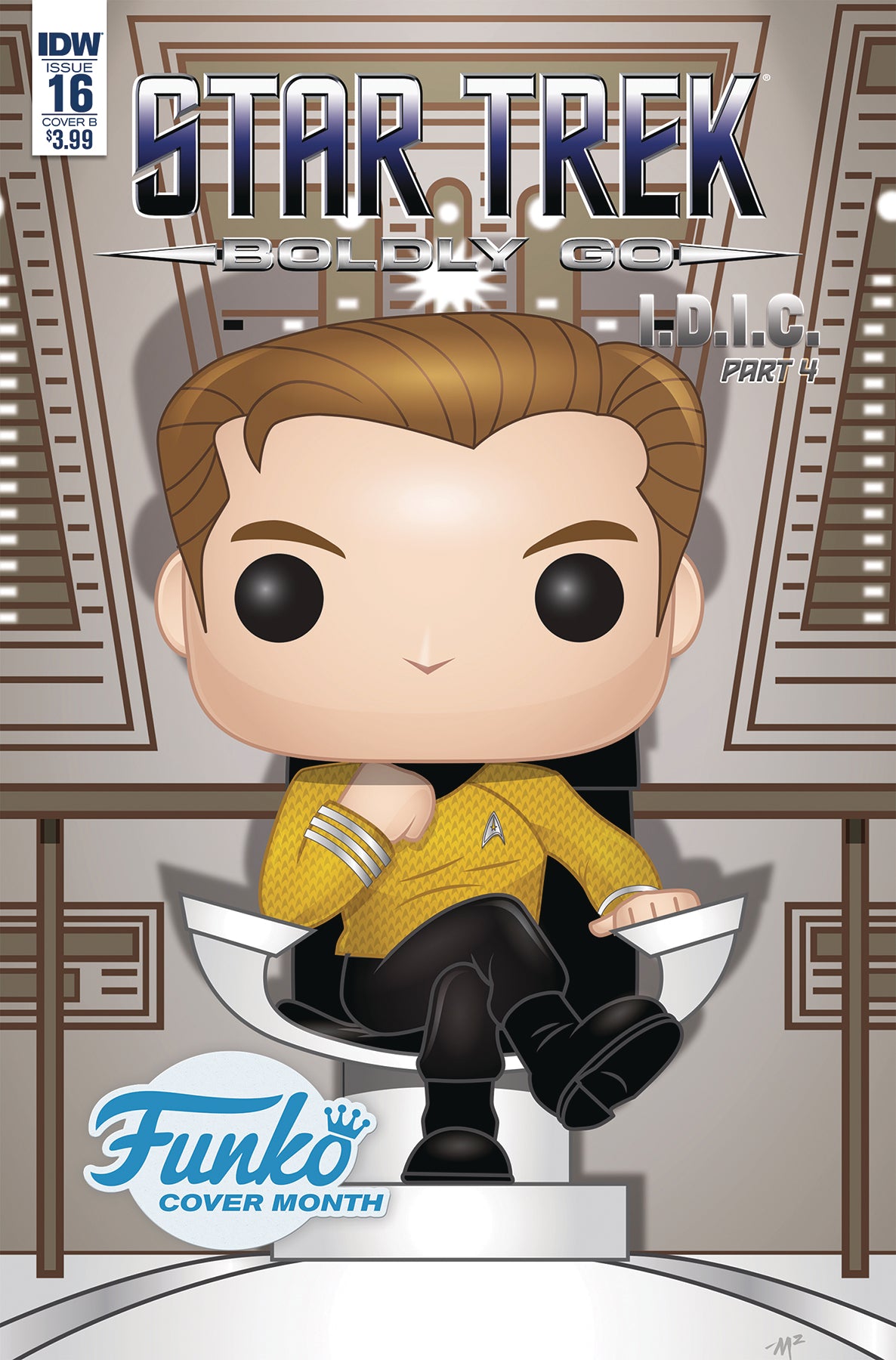 STAR TREK BOLDLY GO #16 CVR B FUNKO MARTIN COVER