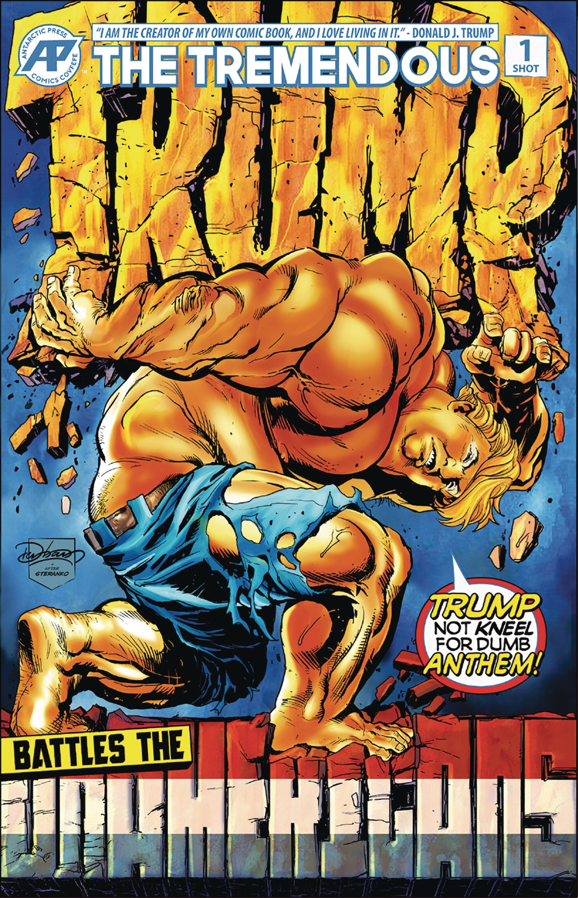 TREMENDOUS TRUMP WORLD WAR T (ONE SHOT) COVER