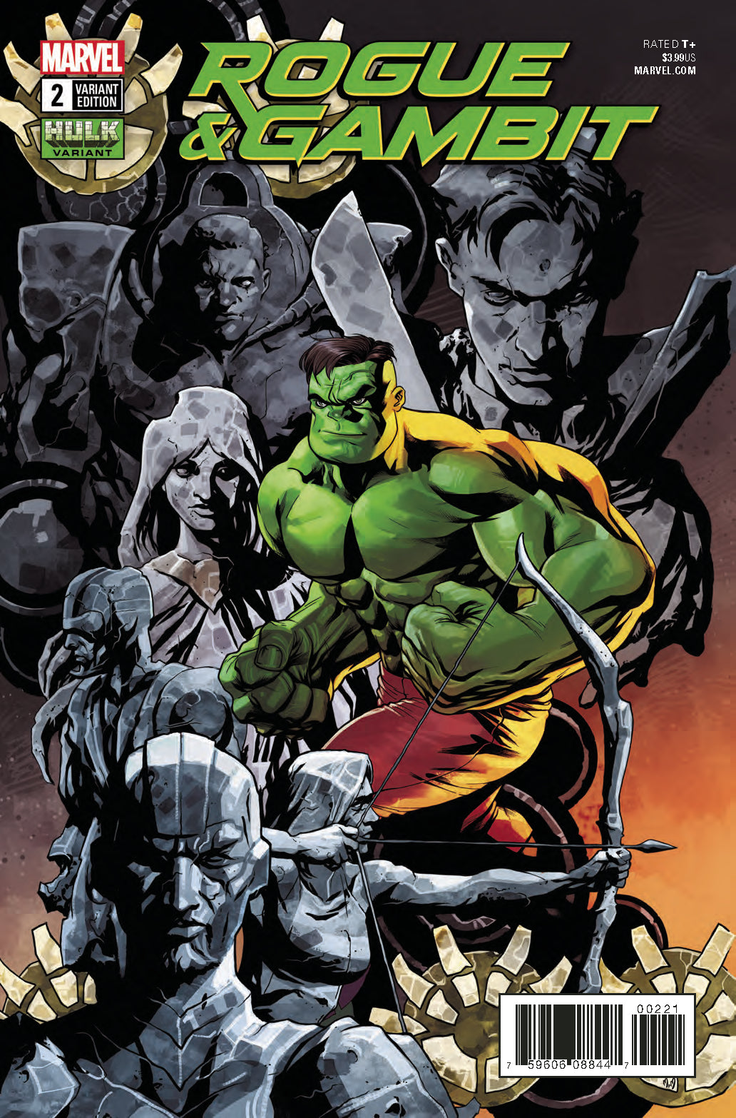 ROGUE & GAMBIT #2 (OF 5) HULK VAR LEG COVER
