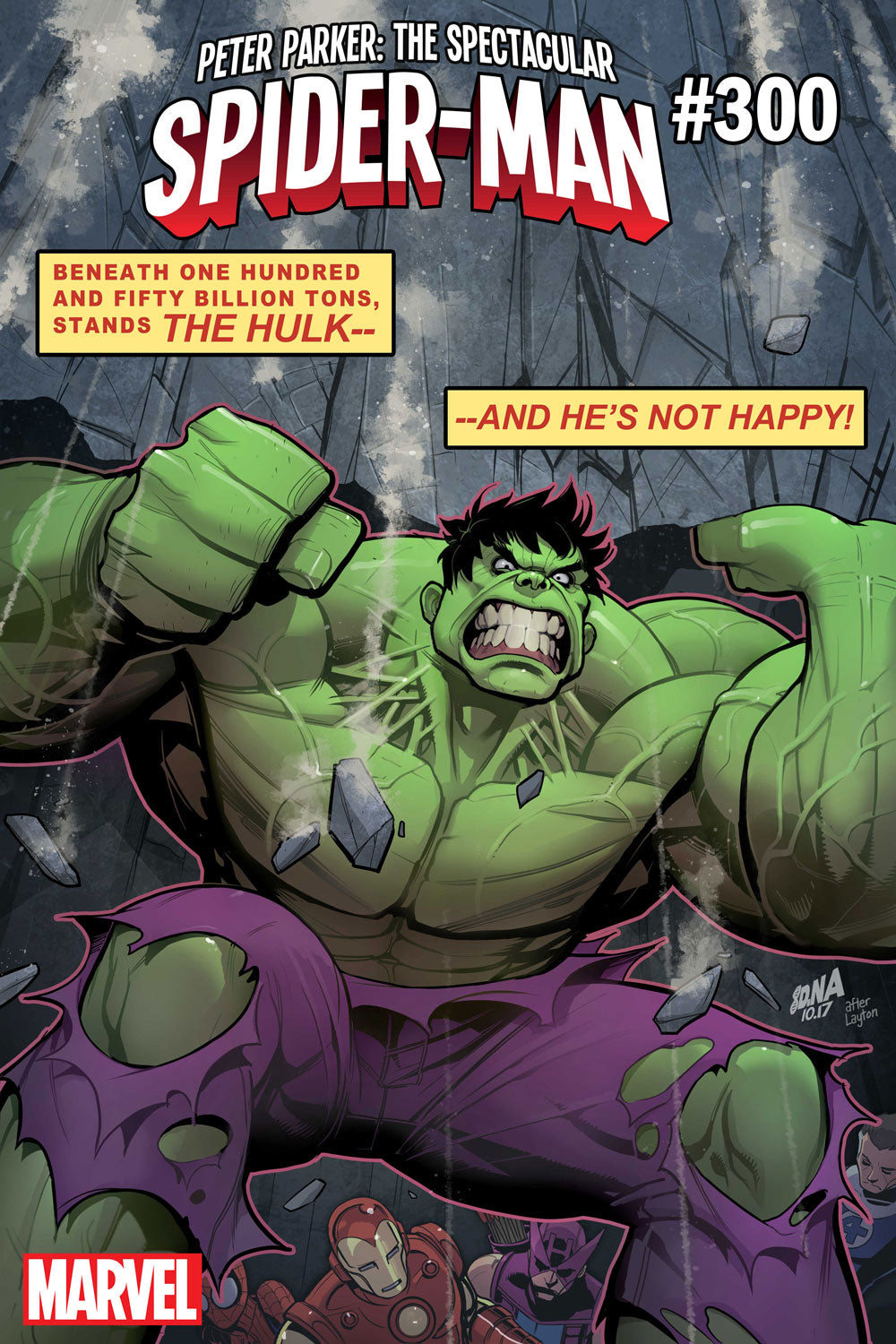PETER PARKER SPECTACULAR SPIDER-MAN #300 NAKAYAMA HULK VAR L COVER