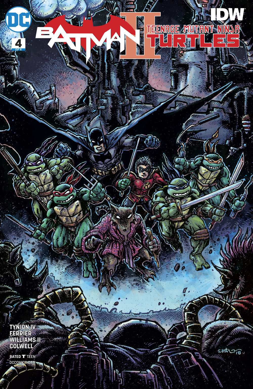 BATMAN TEENAGE MUTANT NINJA TURTLES II #4 (OF 6) VAR ED COVER