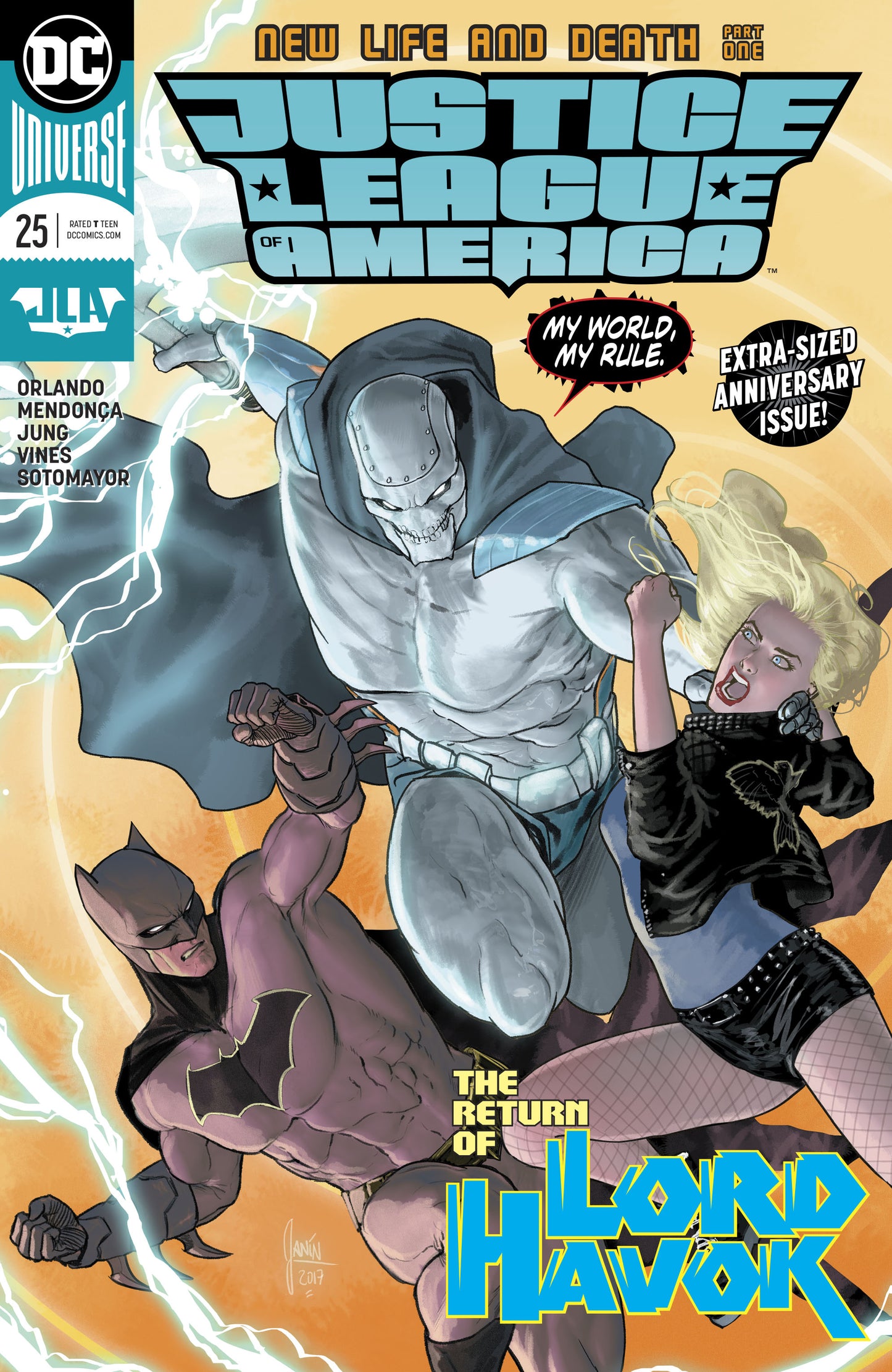 JUSTICE LEAGUE OF AMERICA #25 COVER