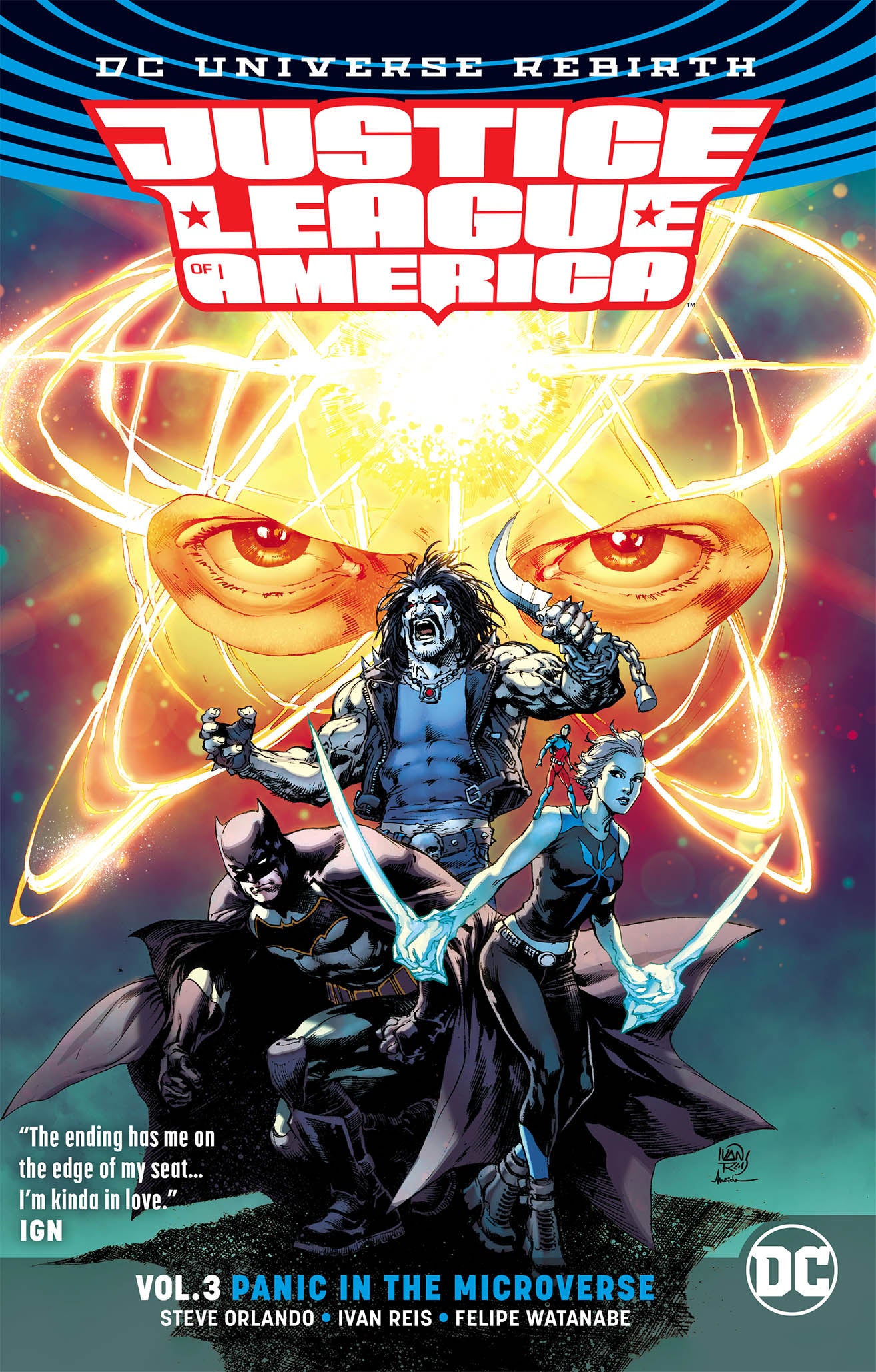 JUSTICE LEAGUE OF AMERICA TP VOL 03 PANIC MICROVERSE REBIRTH COVER