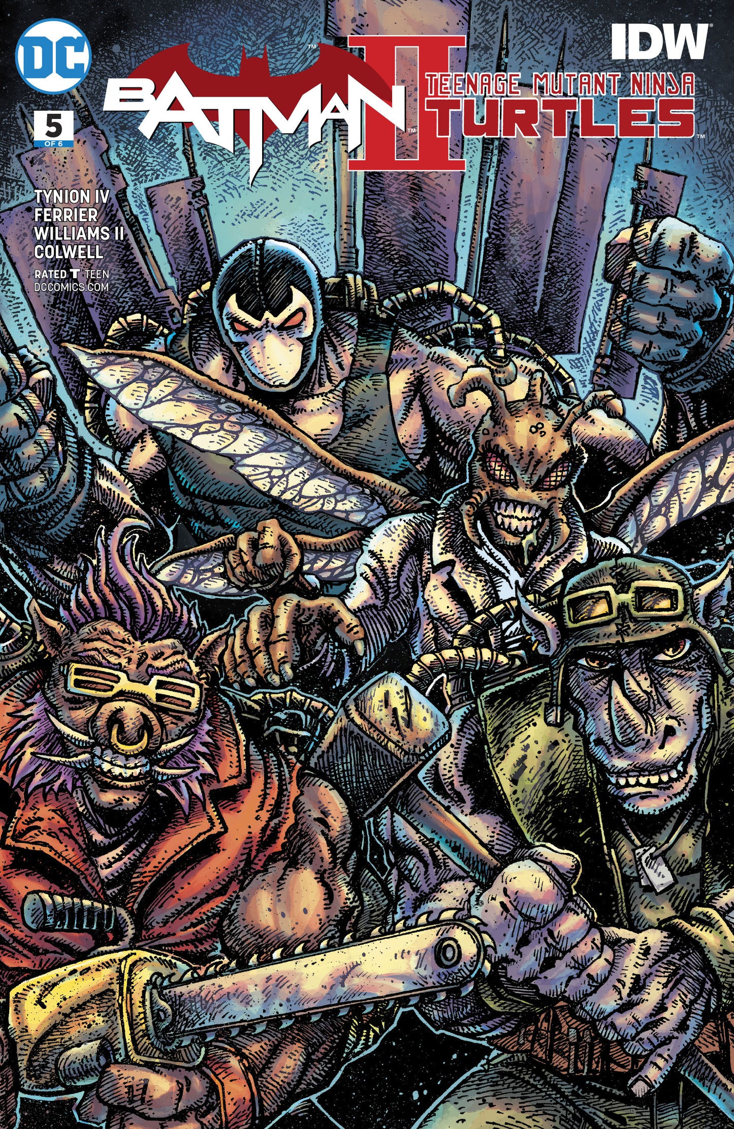 BATMAN TEENAGE MUTANT NINJA TURTLES II #5 (OF 6) VAR ED COVER