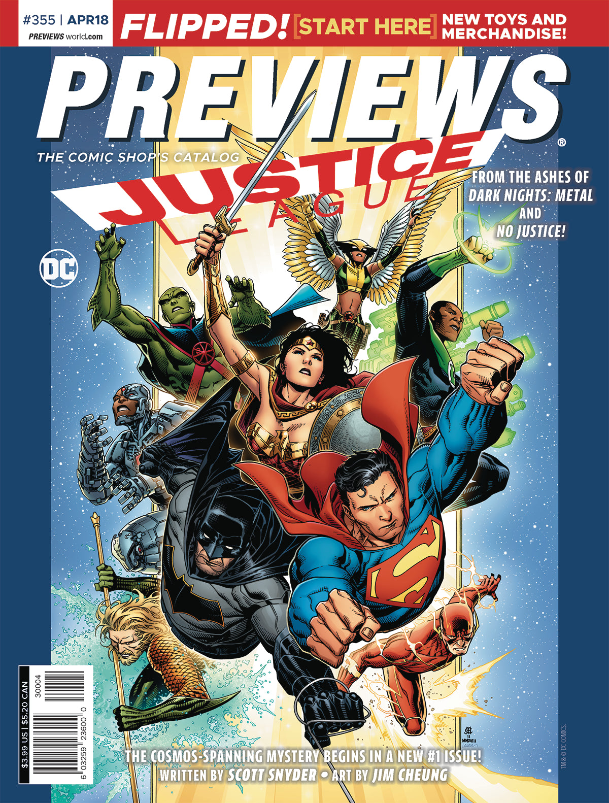 PREVIEWS #355 APRIL 2018 COVER