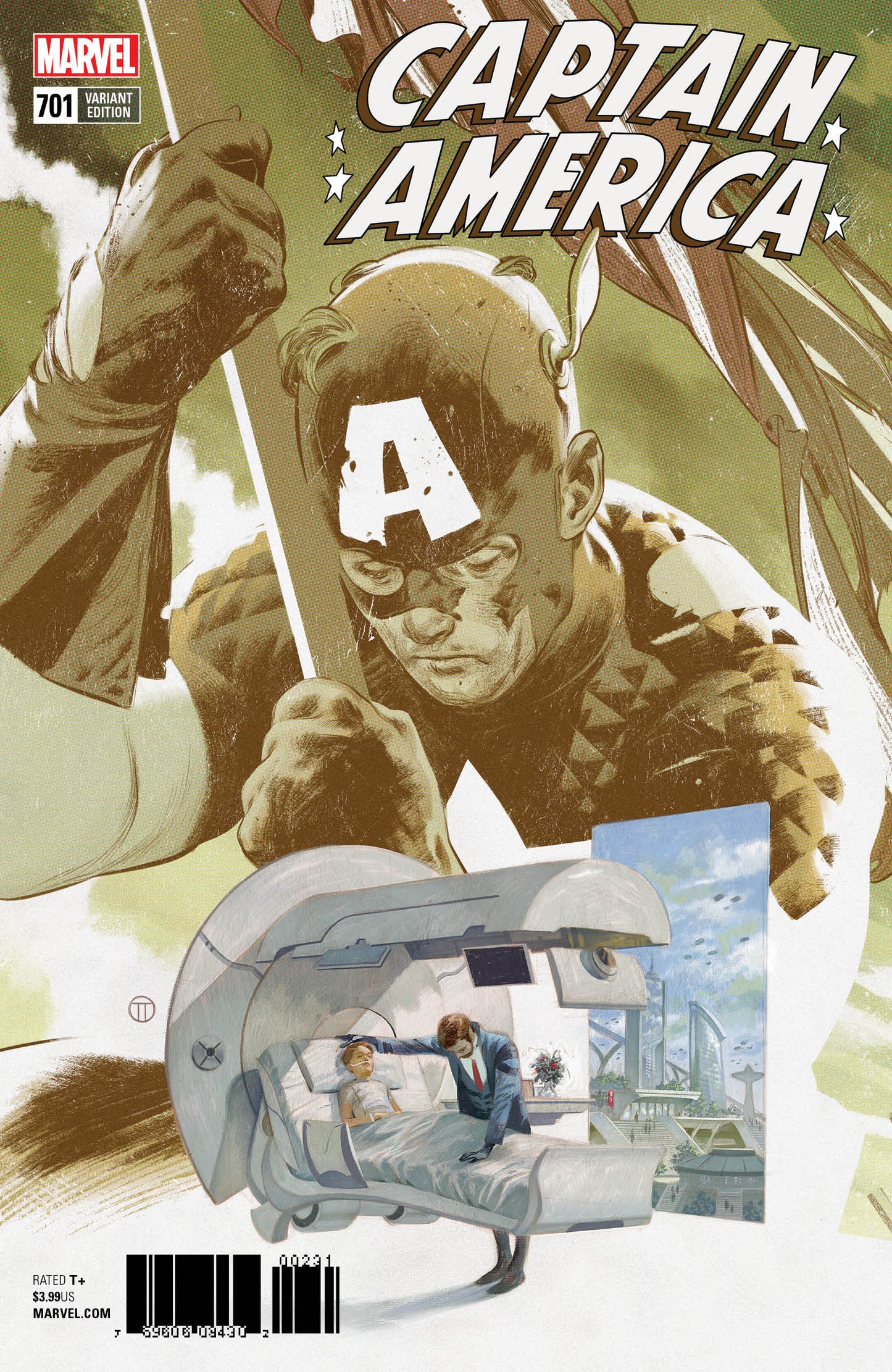 CAPTAIN AMERICA #701 TEDESCO CONNECTING VAR COVER