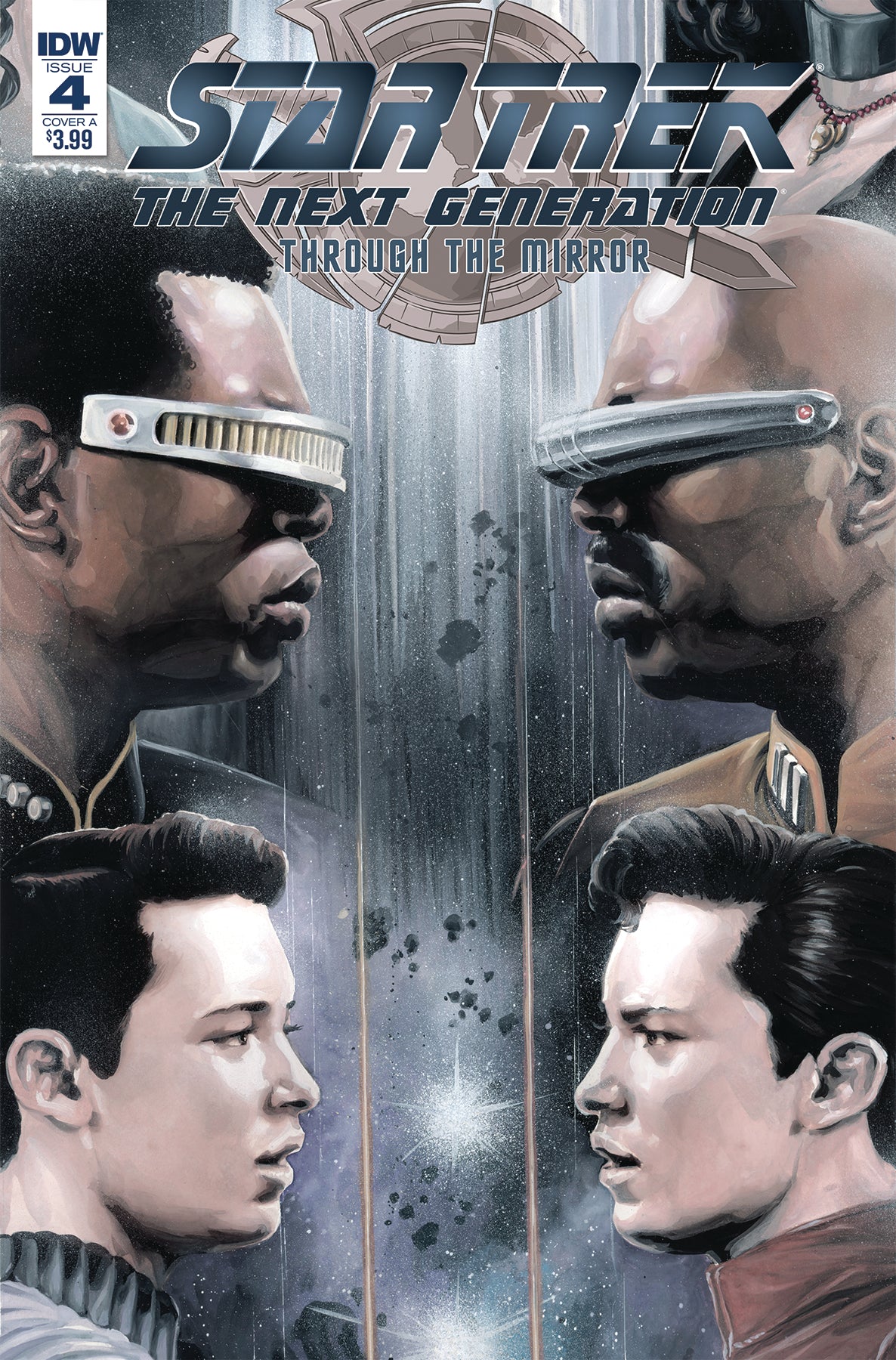 STAR TREK TNG THROUGH THE MIRROR #4 CVR A WOODWARD COVER