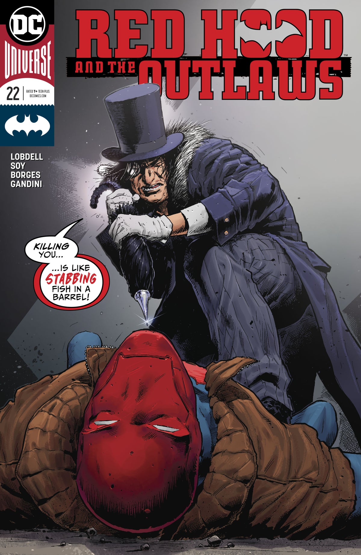 RED HOOD AND THE OUTLAWS #22 COVER