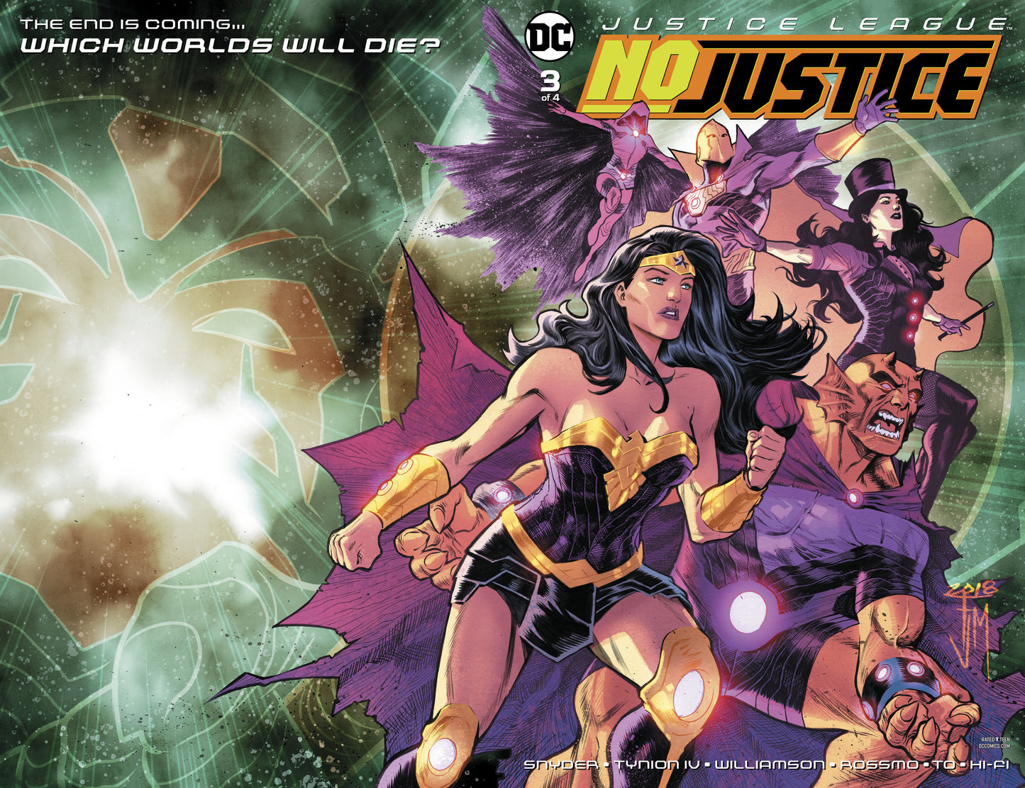 JUSTICE LEAGUE NO JUSTICE #3 (OF 4) COVER