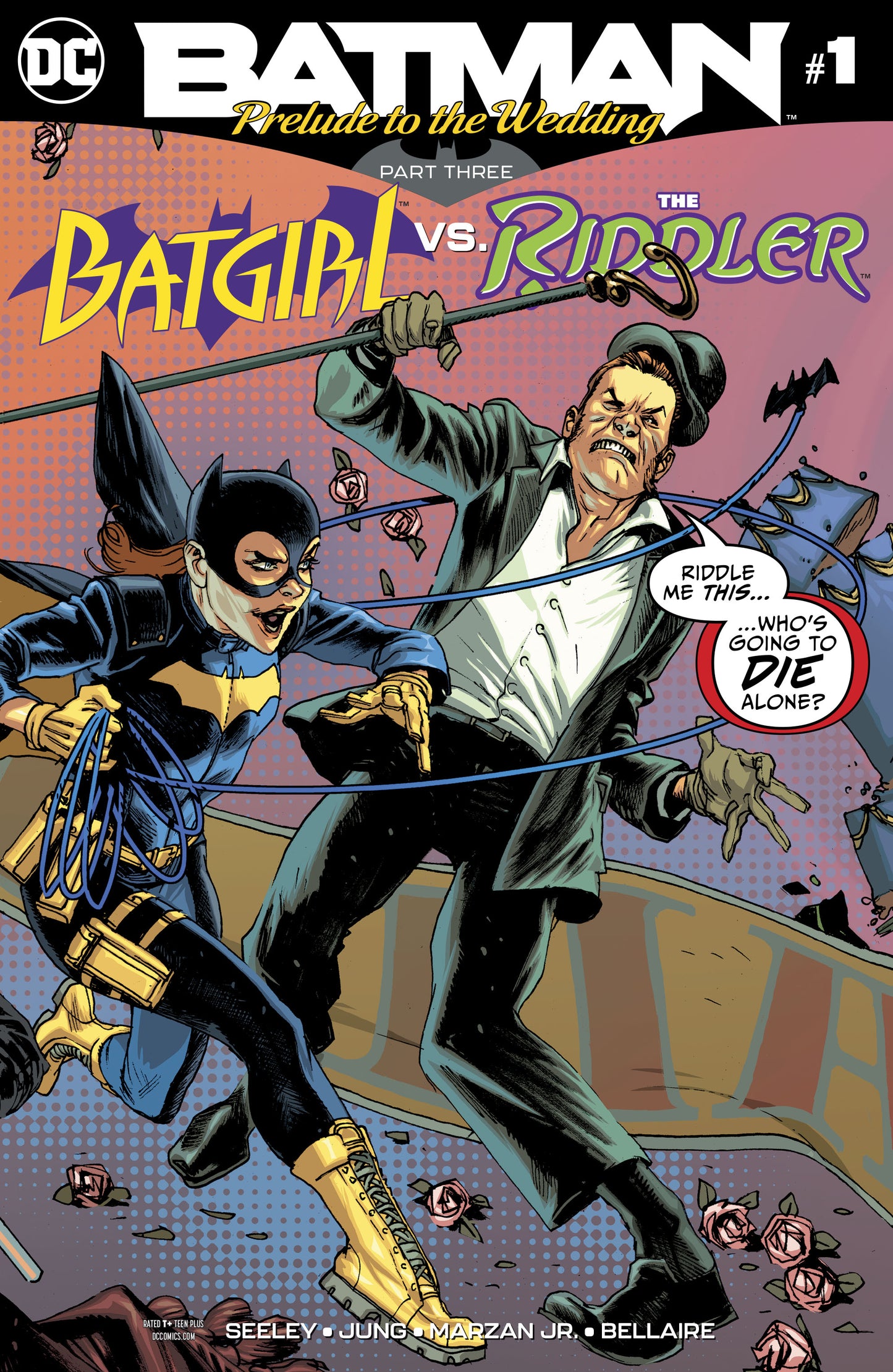 BATMAN PRELUDE TO THE WEDDING BATGIRL VS RIDDLER #1 COVER