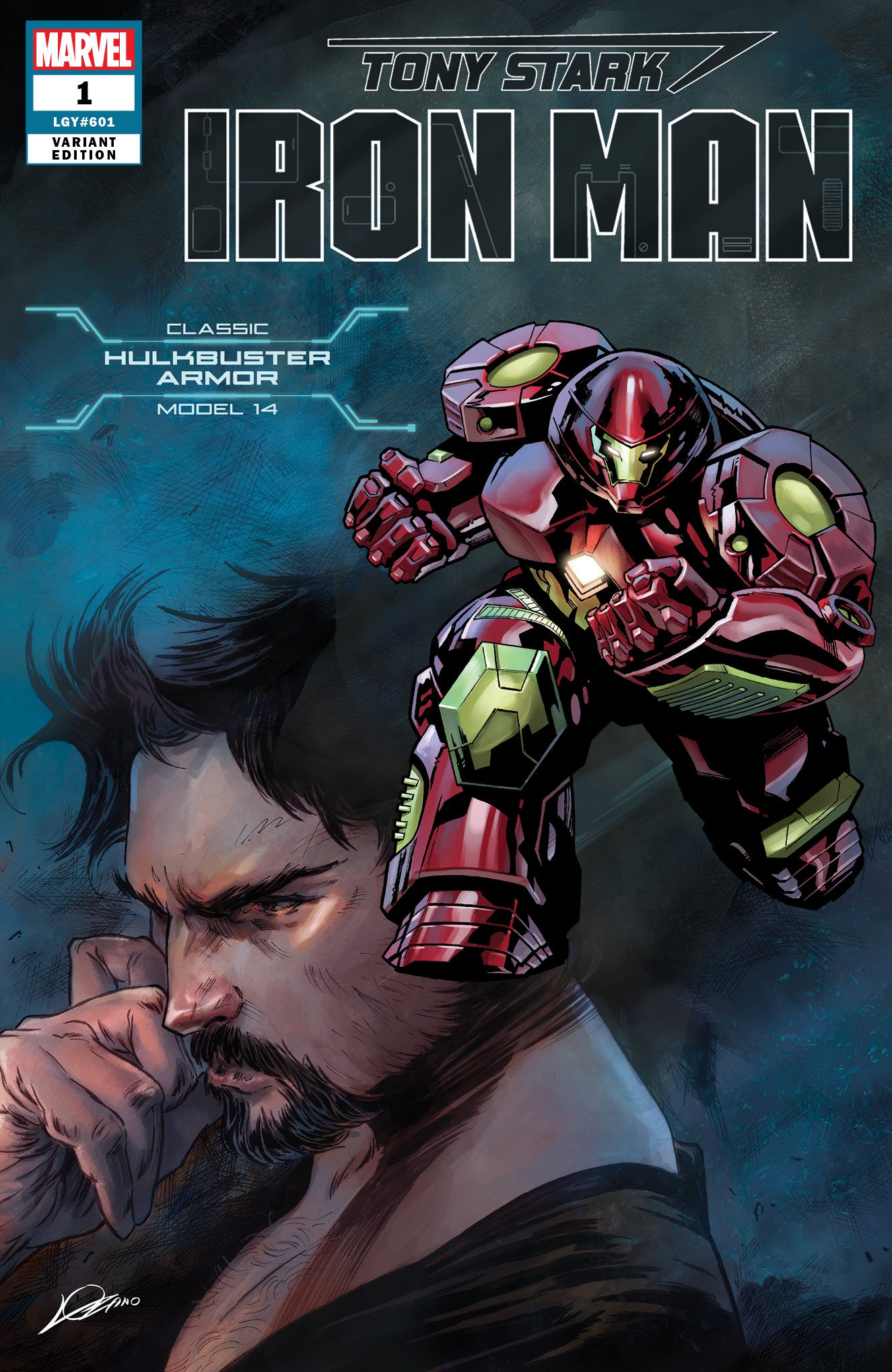 TONY STARK IRON MAN #1 HULKBUSTER ARMOR VAR COVER
