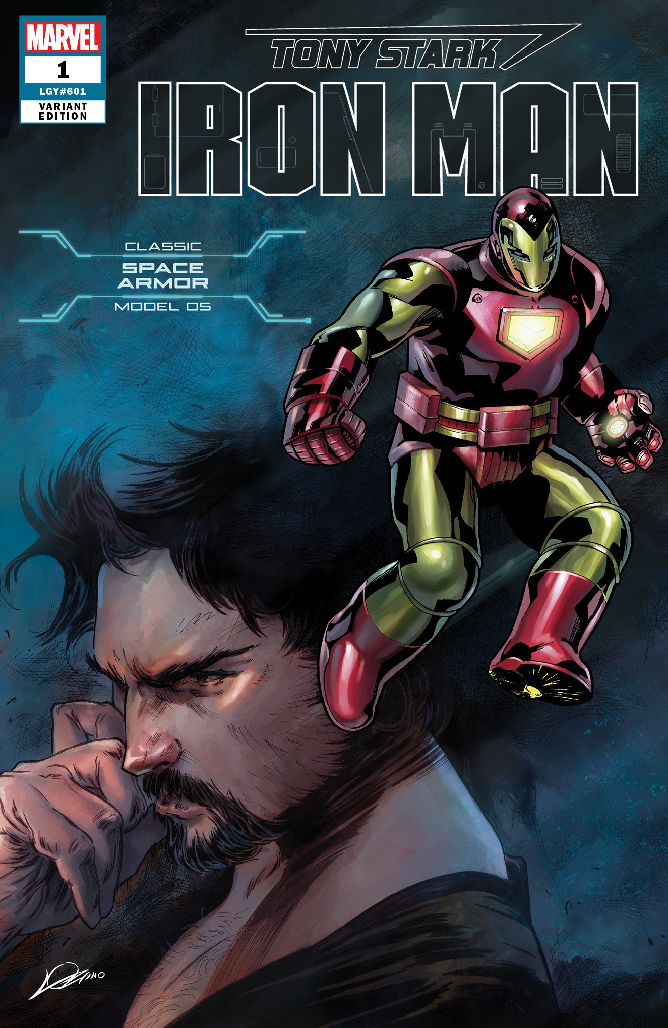 TONY STARK IRON MAN #1 SPACE ARMOR VAR COVER