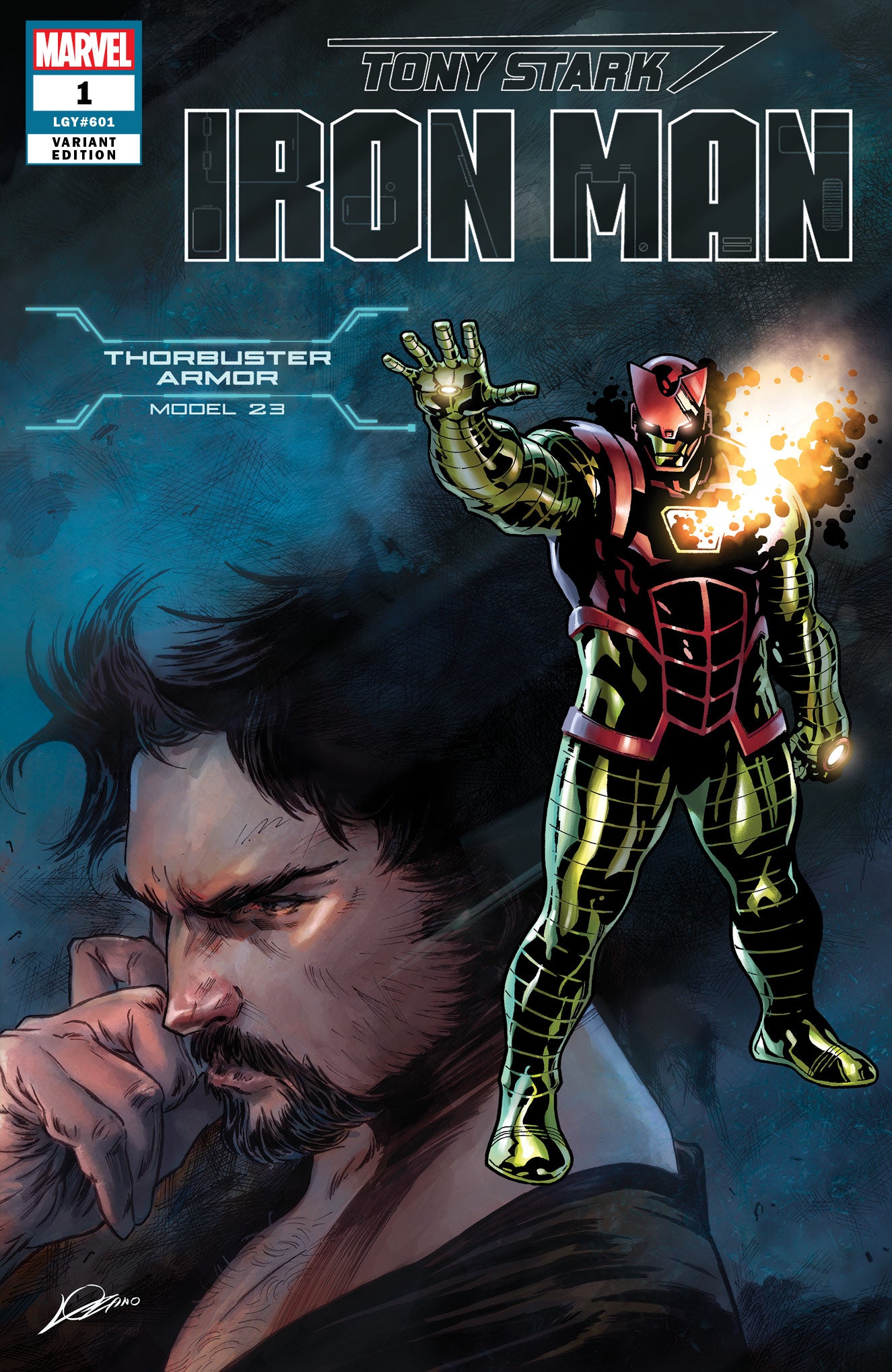 TONY STARK IRON MAN #1 THORBUSTER ARMOR VAR – Comics Games And Coffee TONY STARK IRON MAN #1 THORBUSTER ARMOR VAR – Comics Games And Coffee