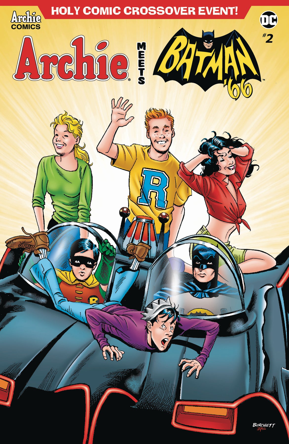 ARCHIE MEETS BATMAN 66 #2 CVR B BURCHETT COVER