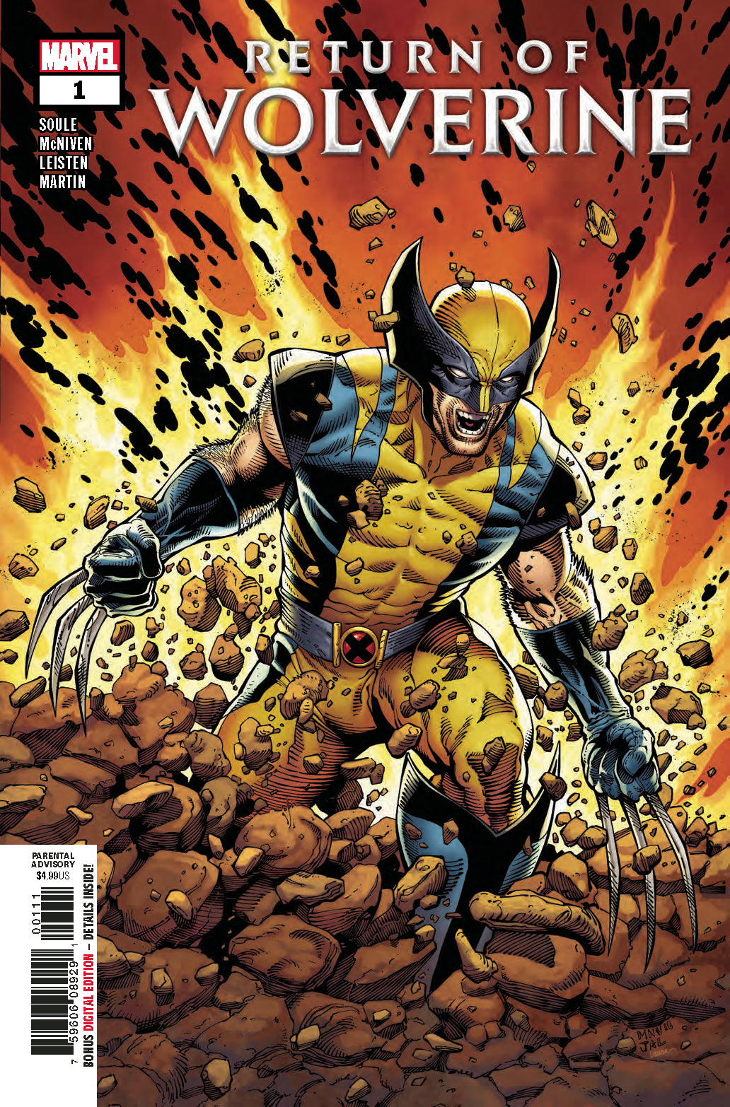 RETURN OF WOLVERINE #1 (OF 5) COVER