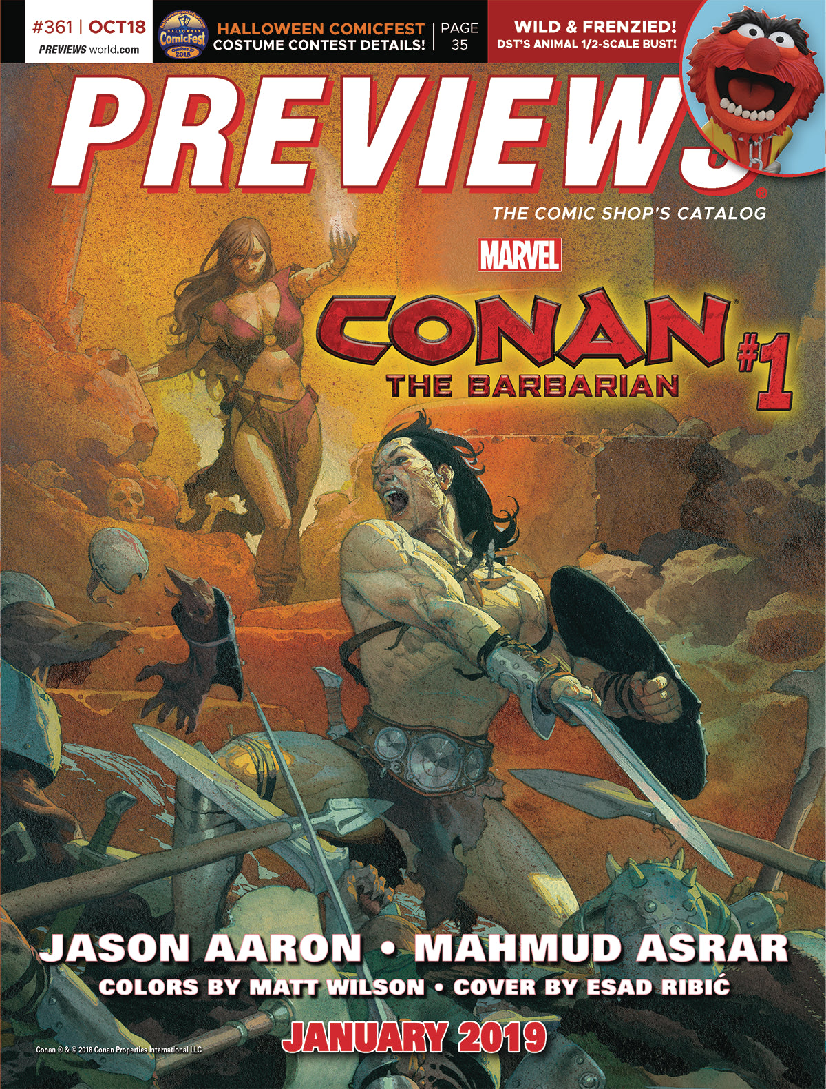 PREVIEWS #361 OCTOBER 2018 COVER