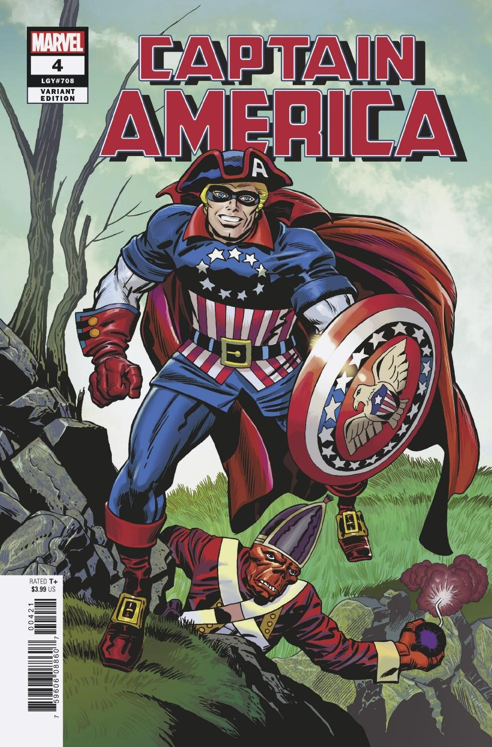 CAPTAIN AMERICA #4 KIRBY REMASTERED VAR COVER