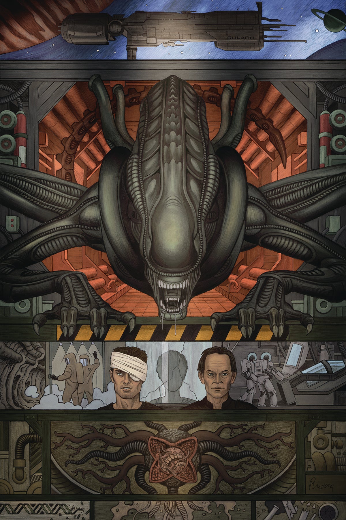 WILLIAM GIBSON ALIEN 3 #1 CVR B RIVERA COVER