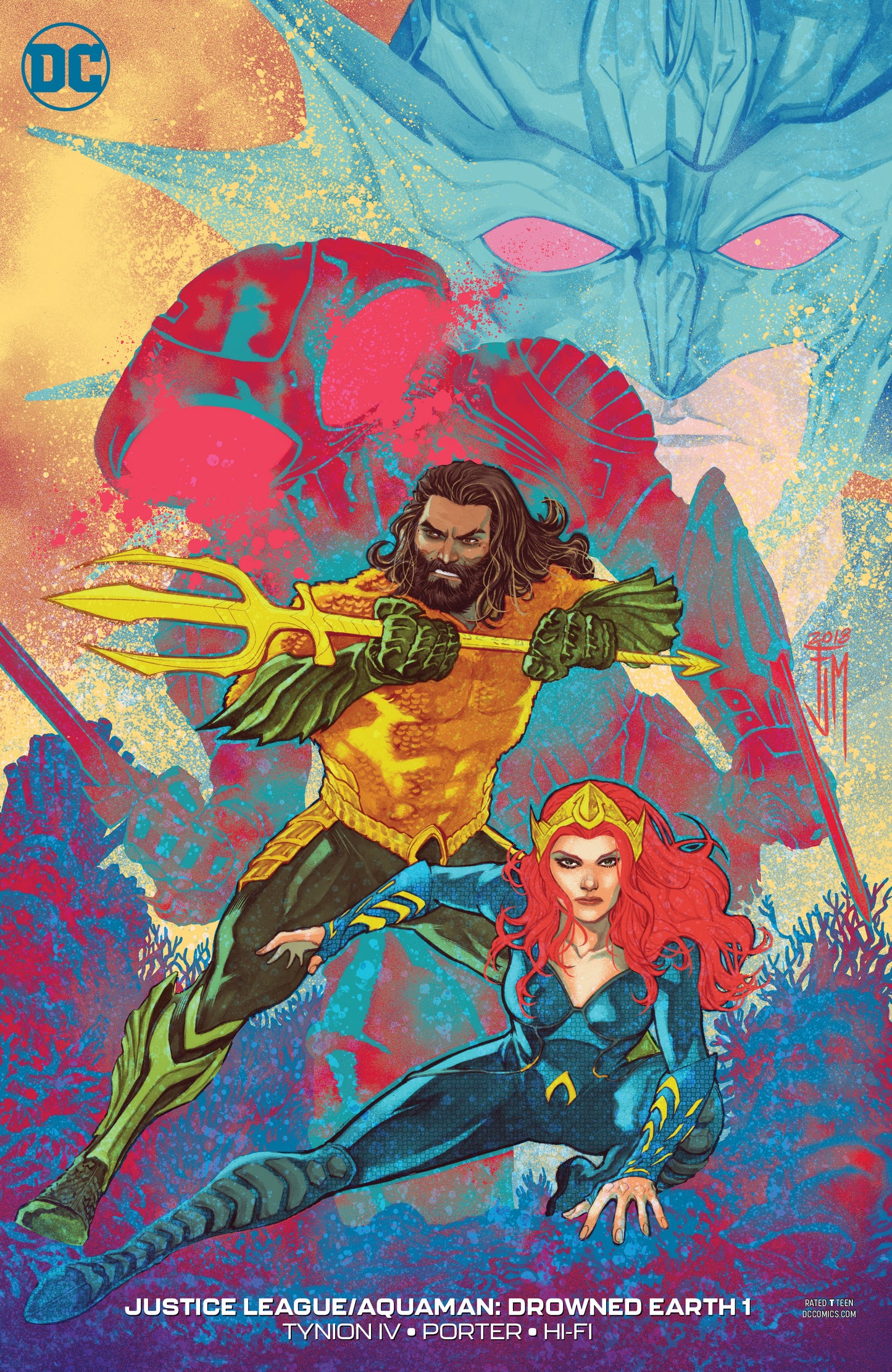 JUSTICE LEAGUE AQUAMAN DROWNED EARTH #1 VAR ED COVER