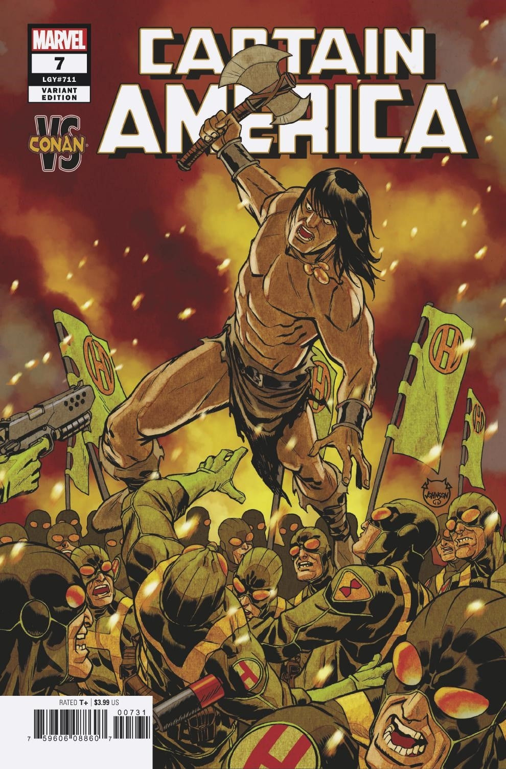 CAPTAIN AMERICA #7 JOHNSON CONAN VAR COVER