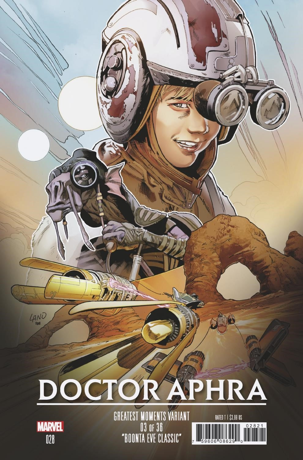 STAR WARS DOCTOR APHRA #28 LAND GREATEST MOMENTS VAR COVER