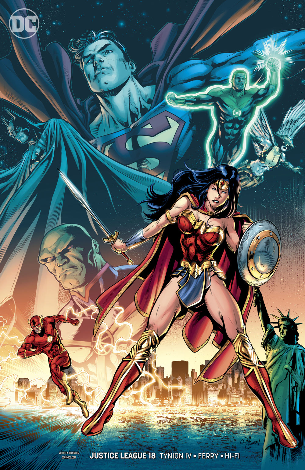 JUSTICE LEAGUE #18 VAR ED COVER