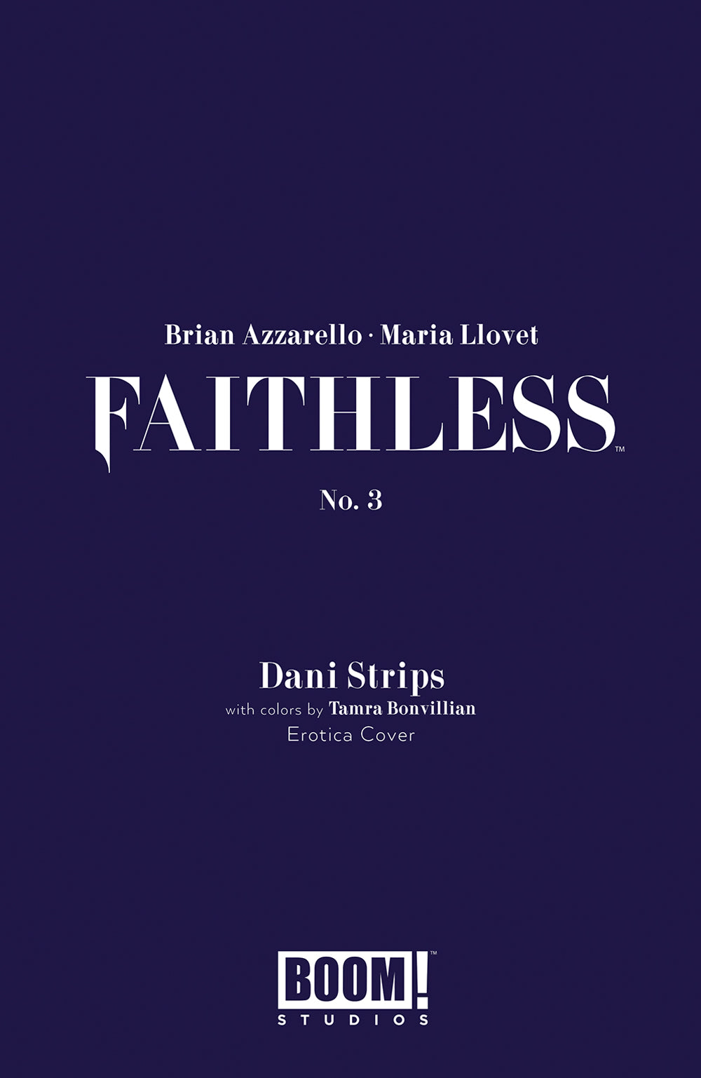 FAITHLESS #3 (OF 5) CVR B EROTICA STRIPS VAR (MR)