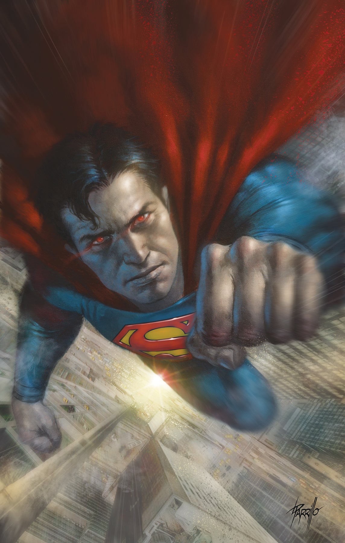 ACTION COMICS #1020 CARD STOCK L PARRILLO VAR ED