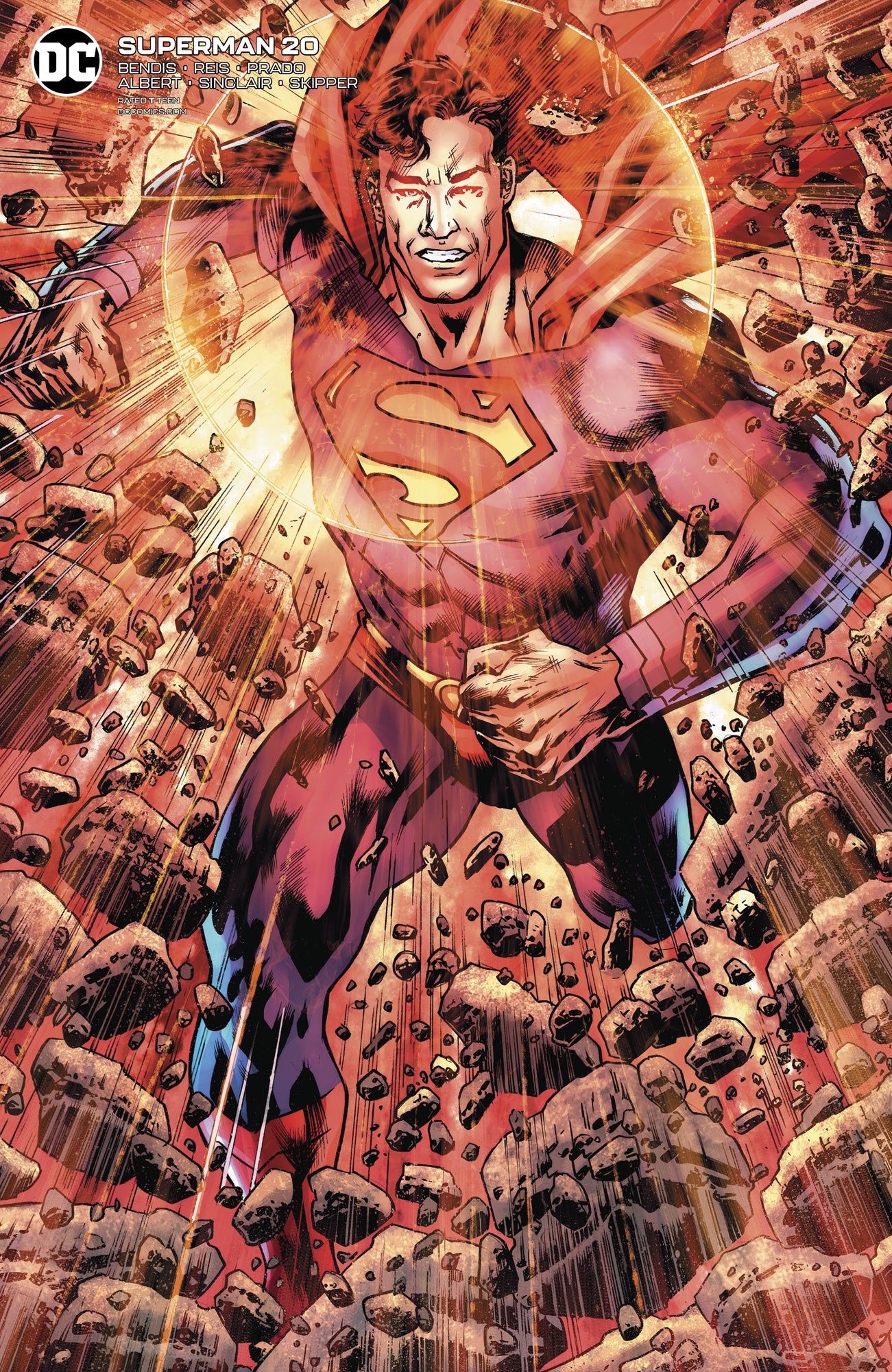SUPERMAN #20 CARD STOCK BRYANHITCH VAR ED