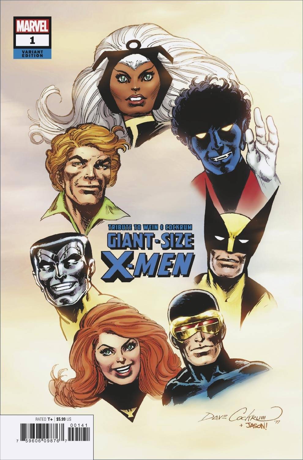 GIANT SIZE X-MEN TRIBUTE WEIN COCKRUM #1 HIDDEN GEM