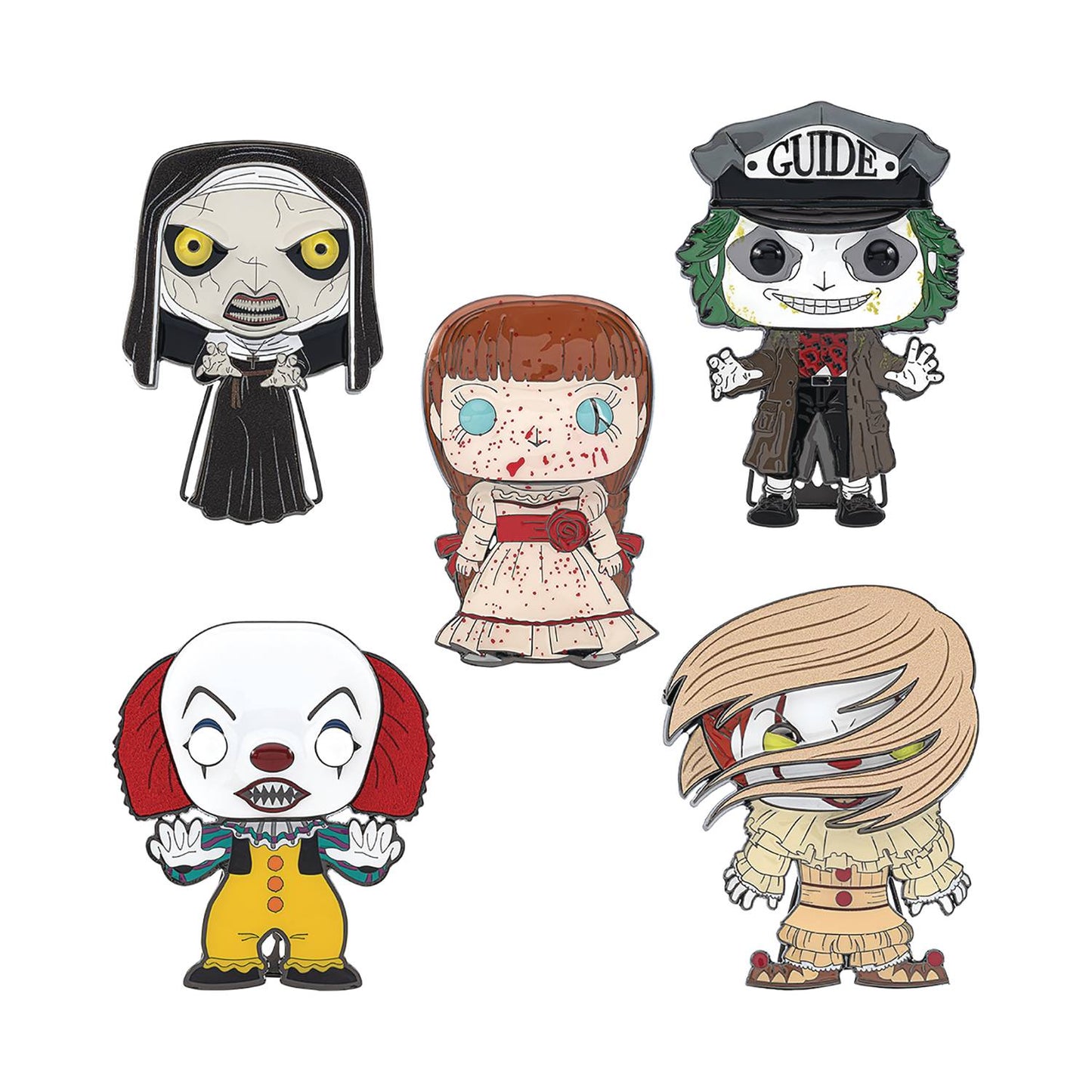 POP HORROR LARGE ENAMEL PIN ASSORTMENT