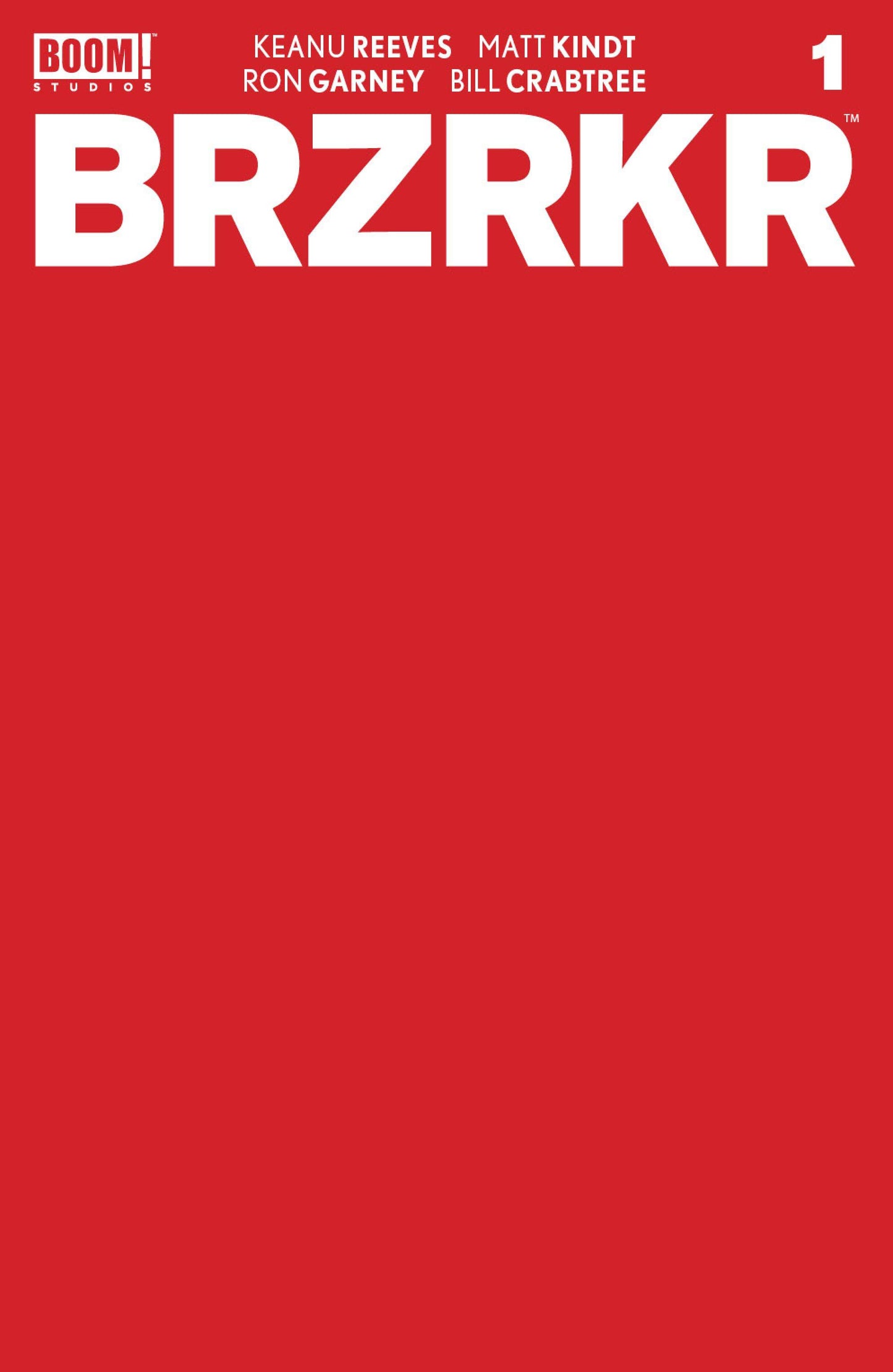 BRZRKR (BERZERKER) #1 CVR F 10 COPY INCV RED BLANK (MR)