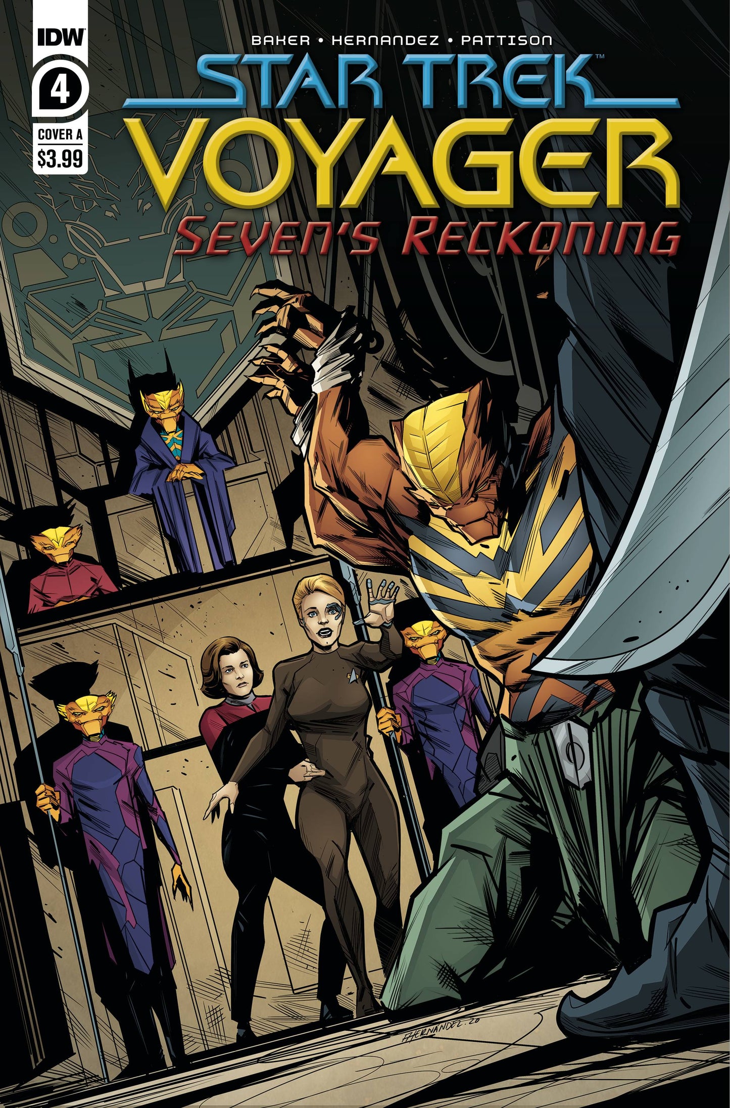 STAR TREK VOYAGER SEVENS RECKONING #4 (OF 4) CVR A