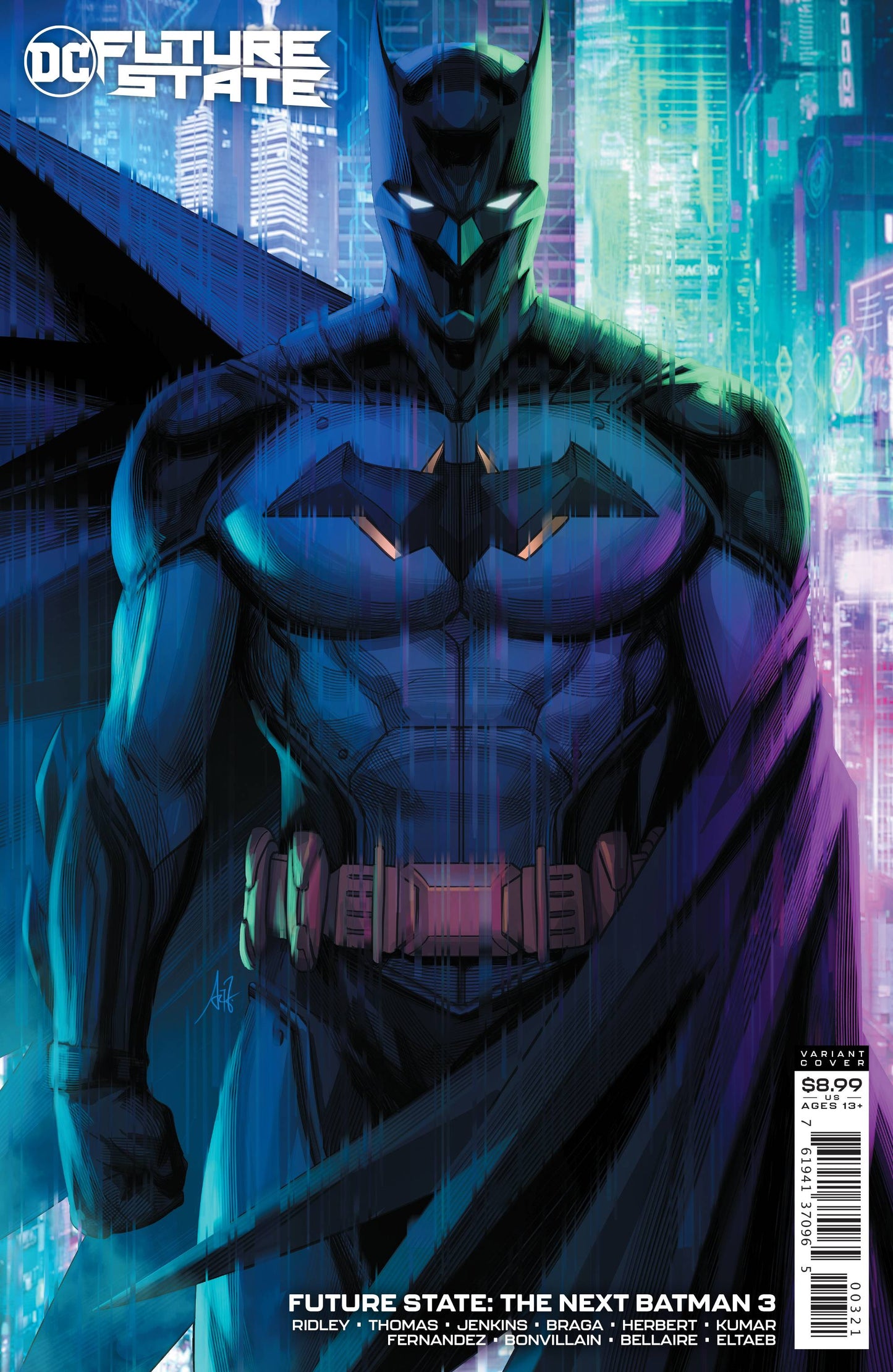FUTURE STATE NEXT BATMAN #3 CARDSTOCK VAR ED