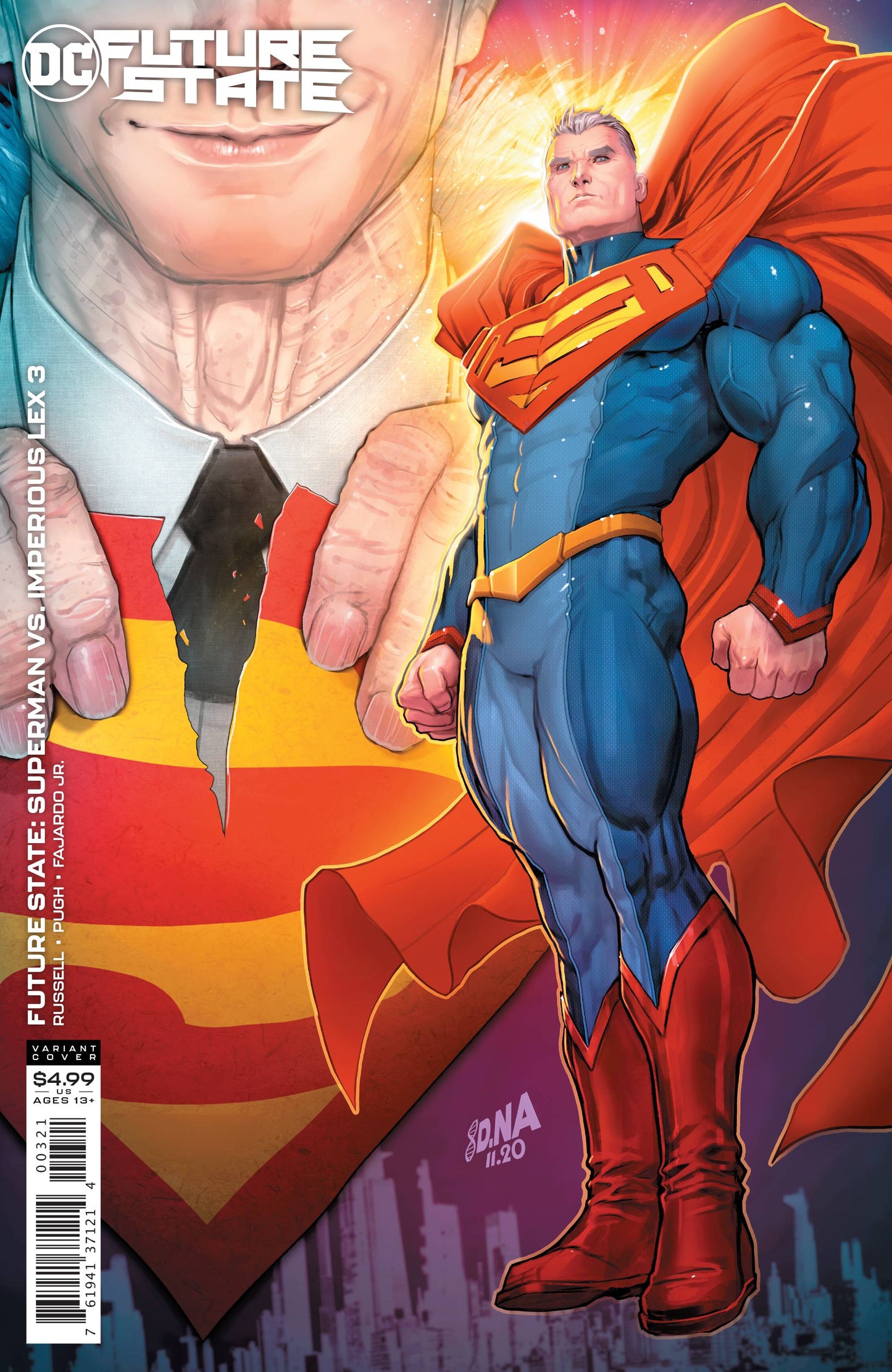 FUTURE STATE SUPERMAN VS IMPERIOUS LEX #3 CARDSTOCK VAR