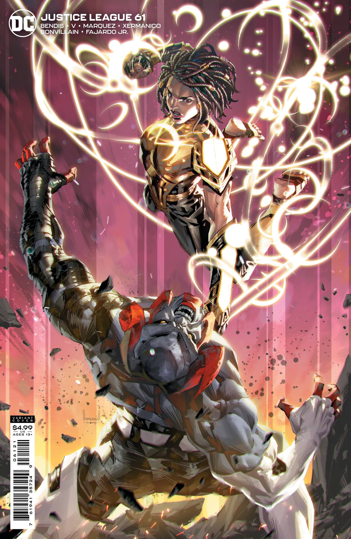 JUSTICE LEAGUE #61 CVR B NGU CARDSTOCK VAR