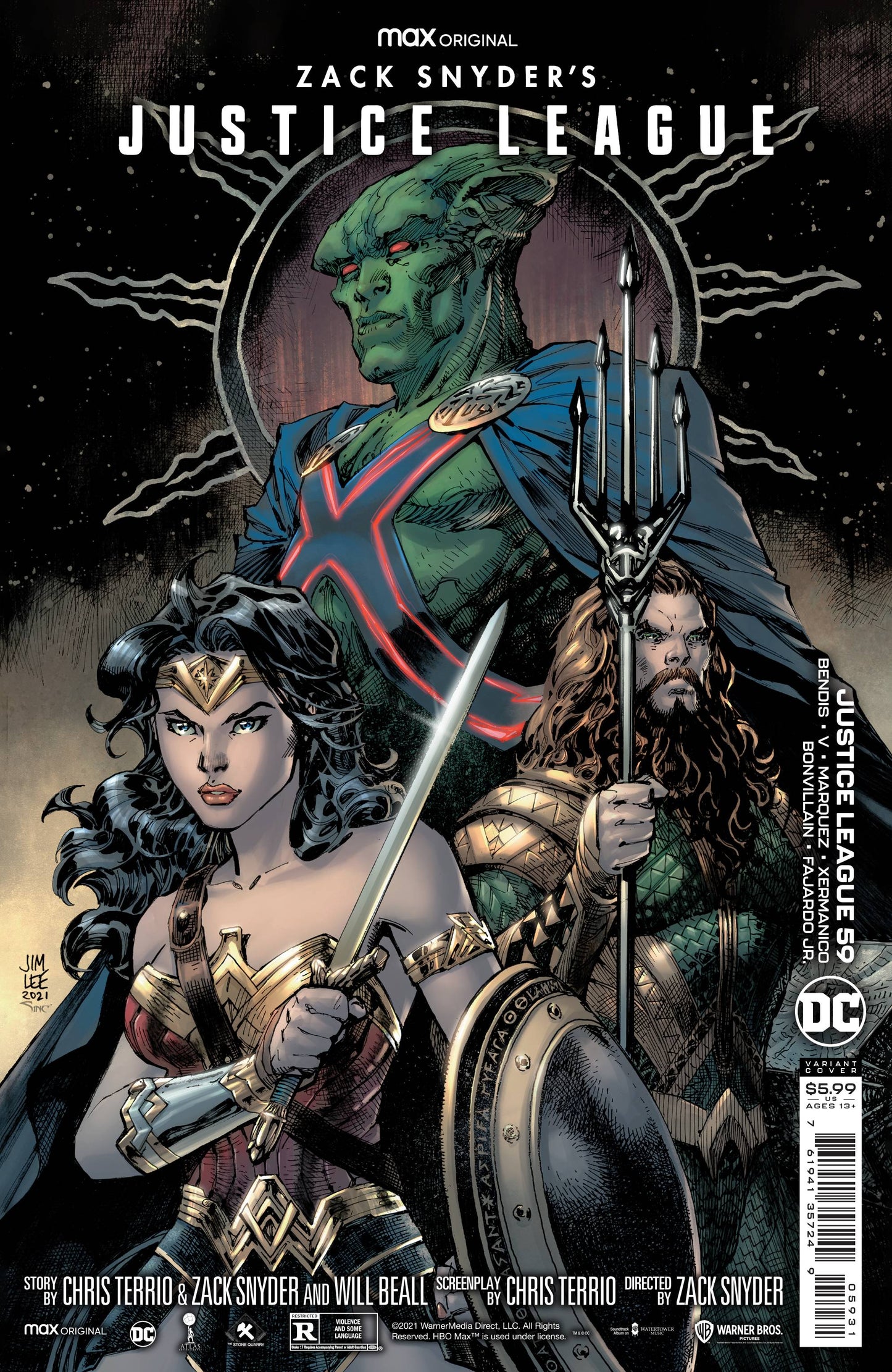 JUSTICE LEAGUE #59 CVR C JIM LEE SNYDER CUT CARDSTOCK VAR