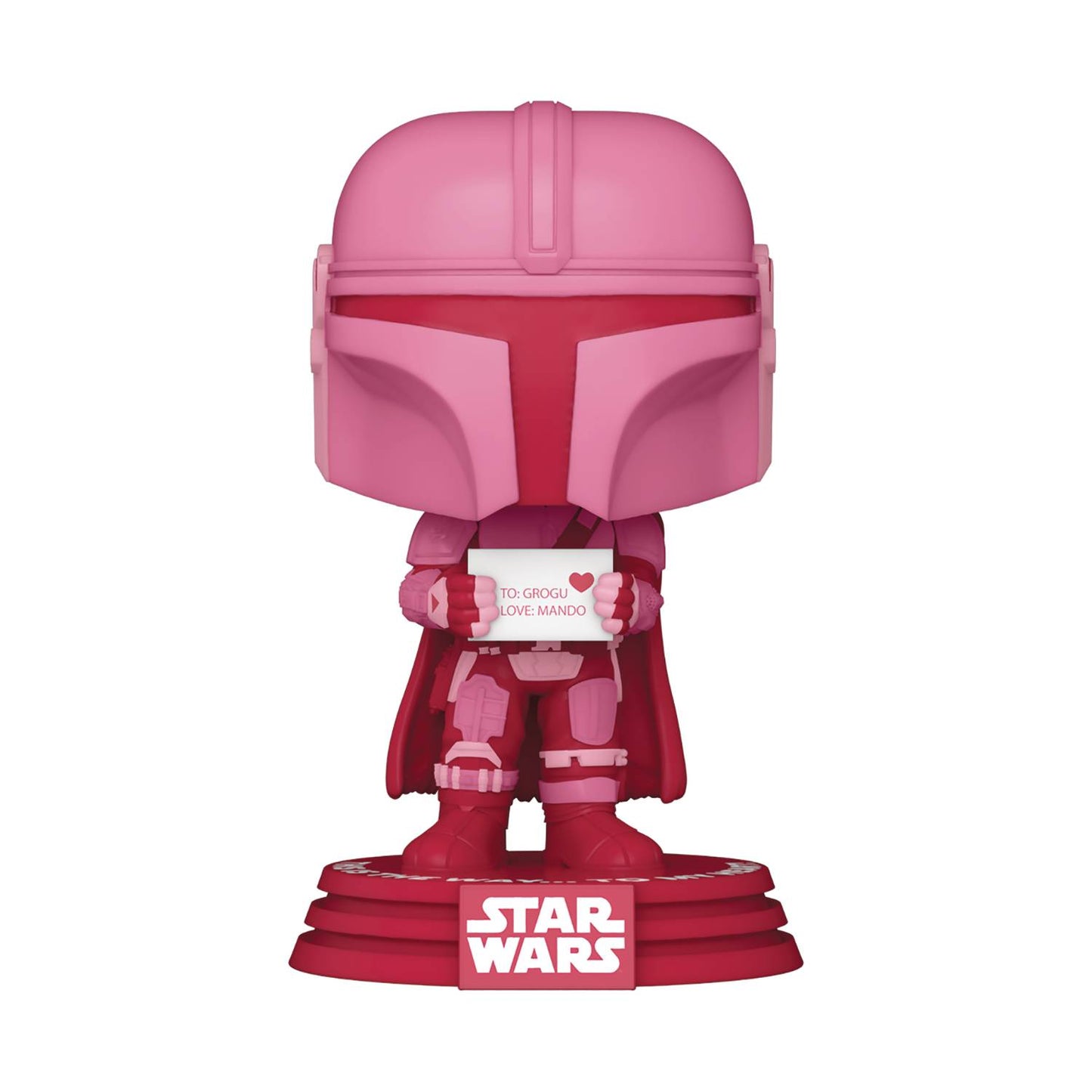 POP STAR WARS VALENTINES S2 MANDALORIAN VINYL FIG
