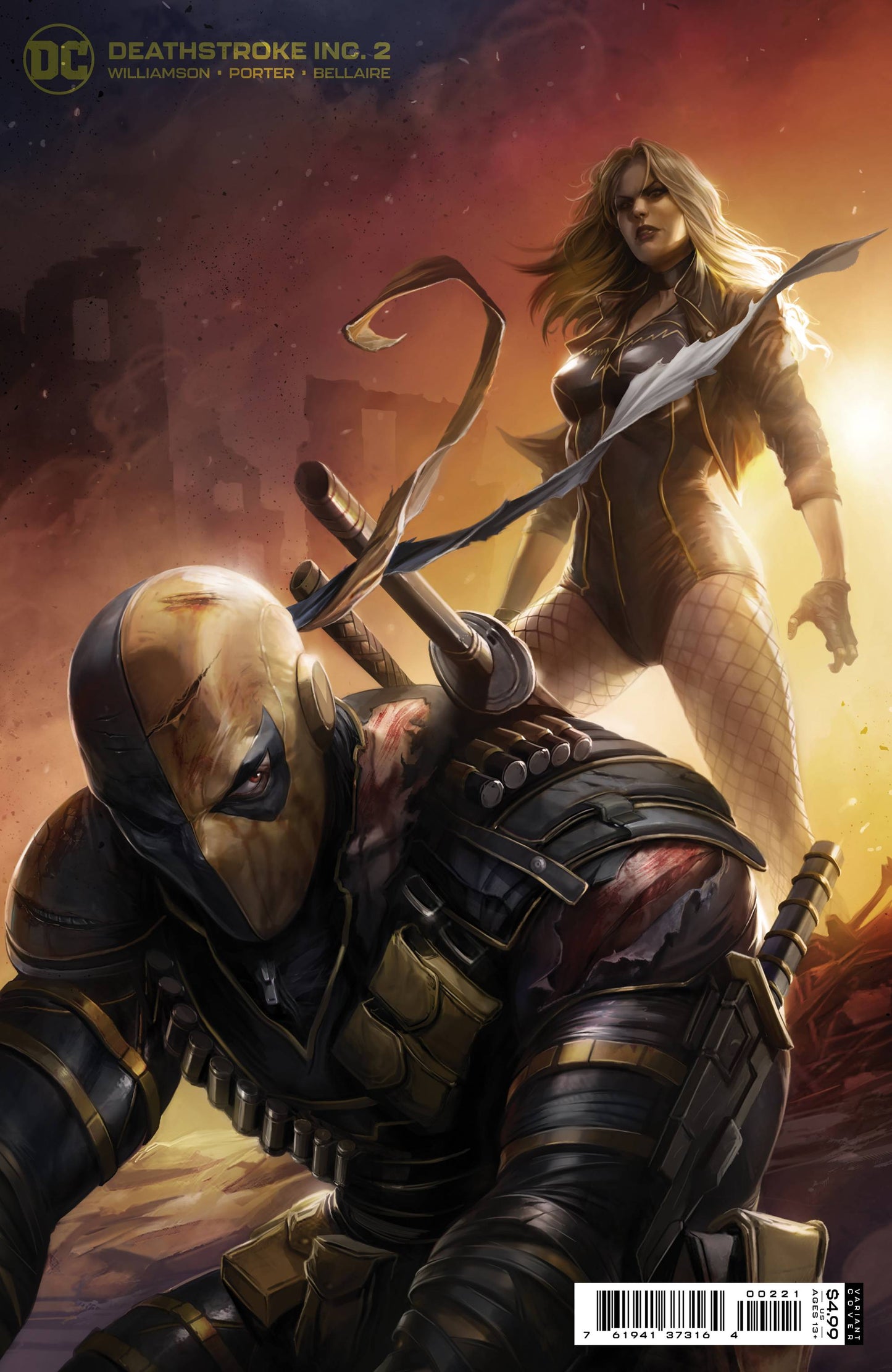 DEATHSTROKE INC #2 CVR B MATTINA CARD STOCK VAR